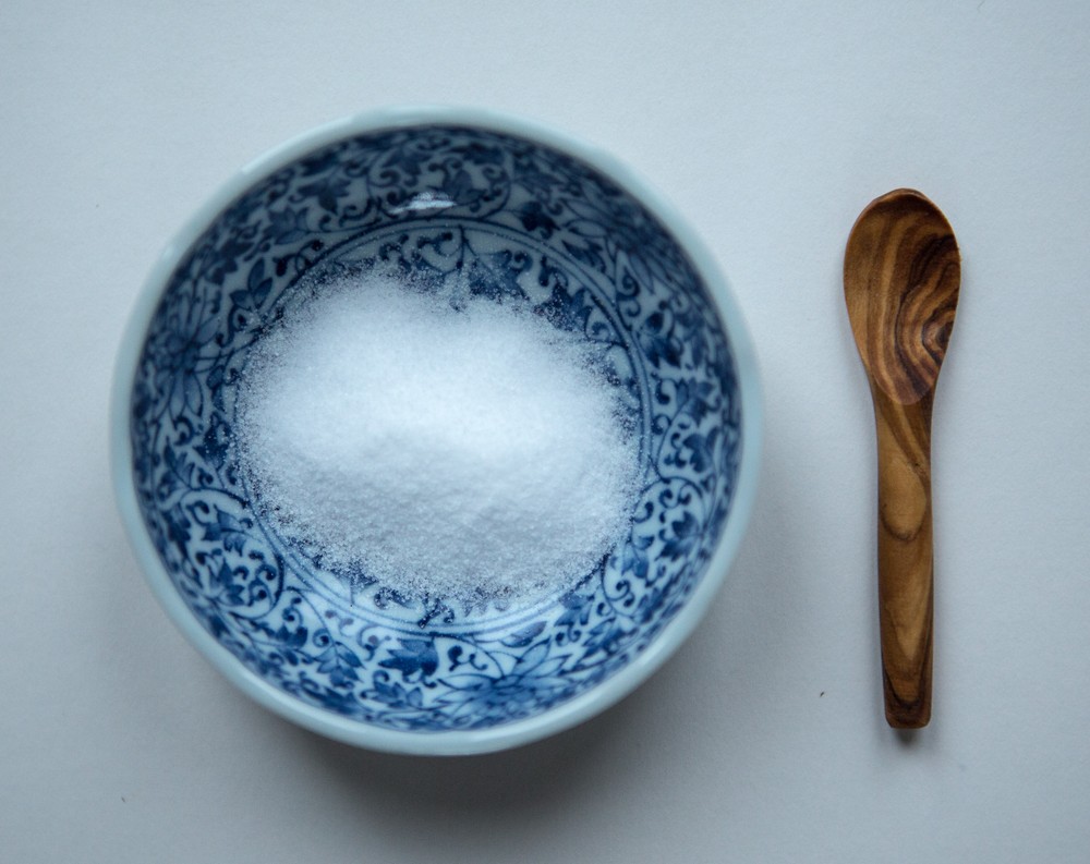 small olivewood salt spoon