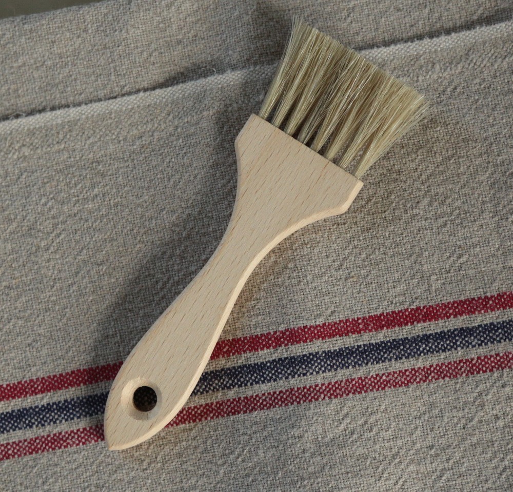 Traditional flat pastry brush
