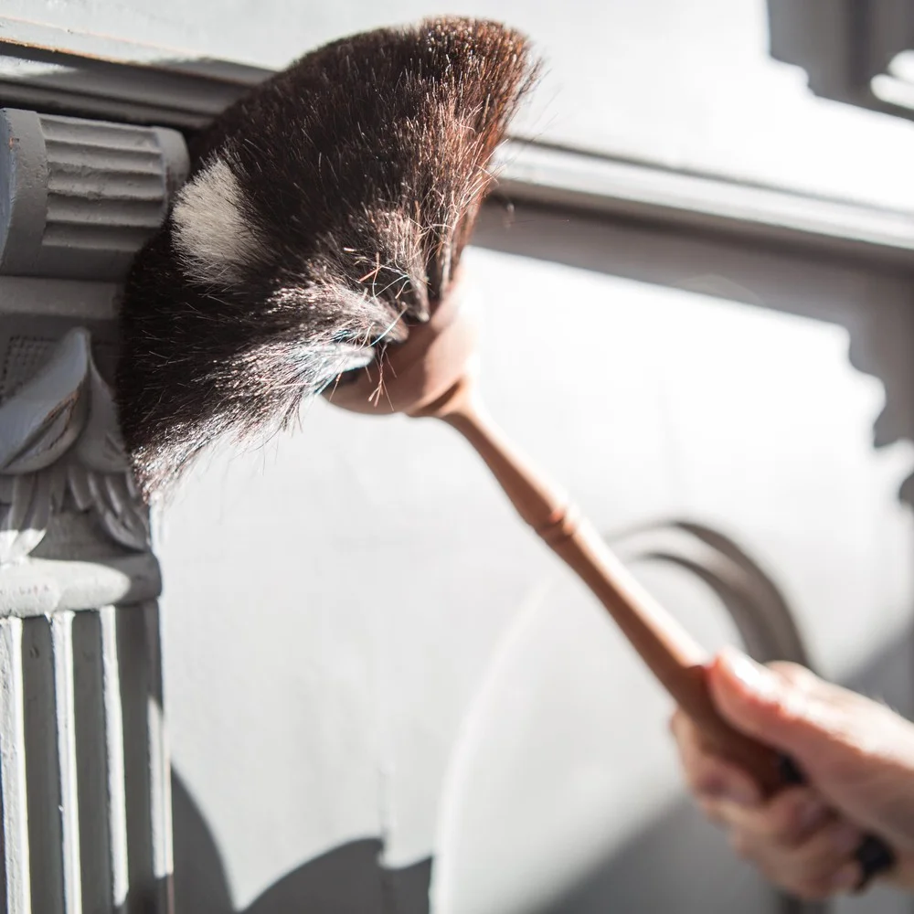 Redecker Goat Hair Round Dust Brush