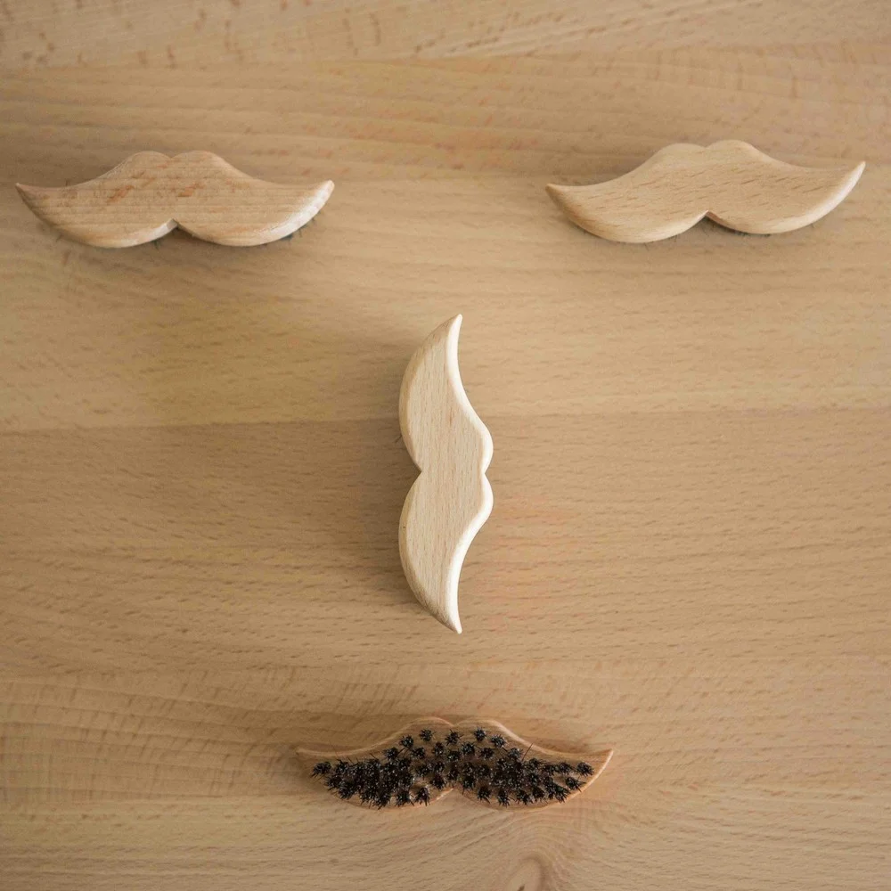 redecker moustache beard brush