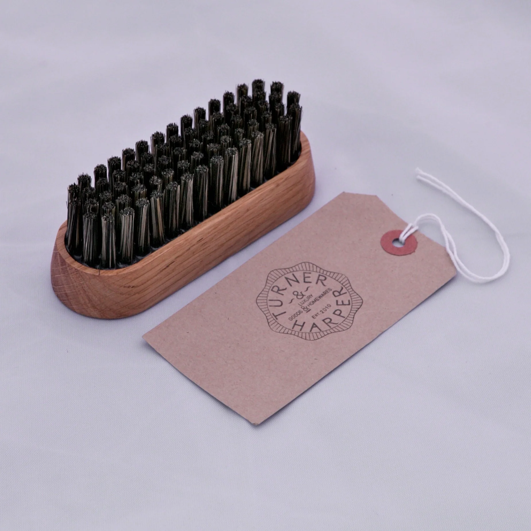 oak and hog bristle clothes brush