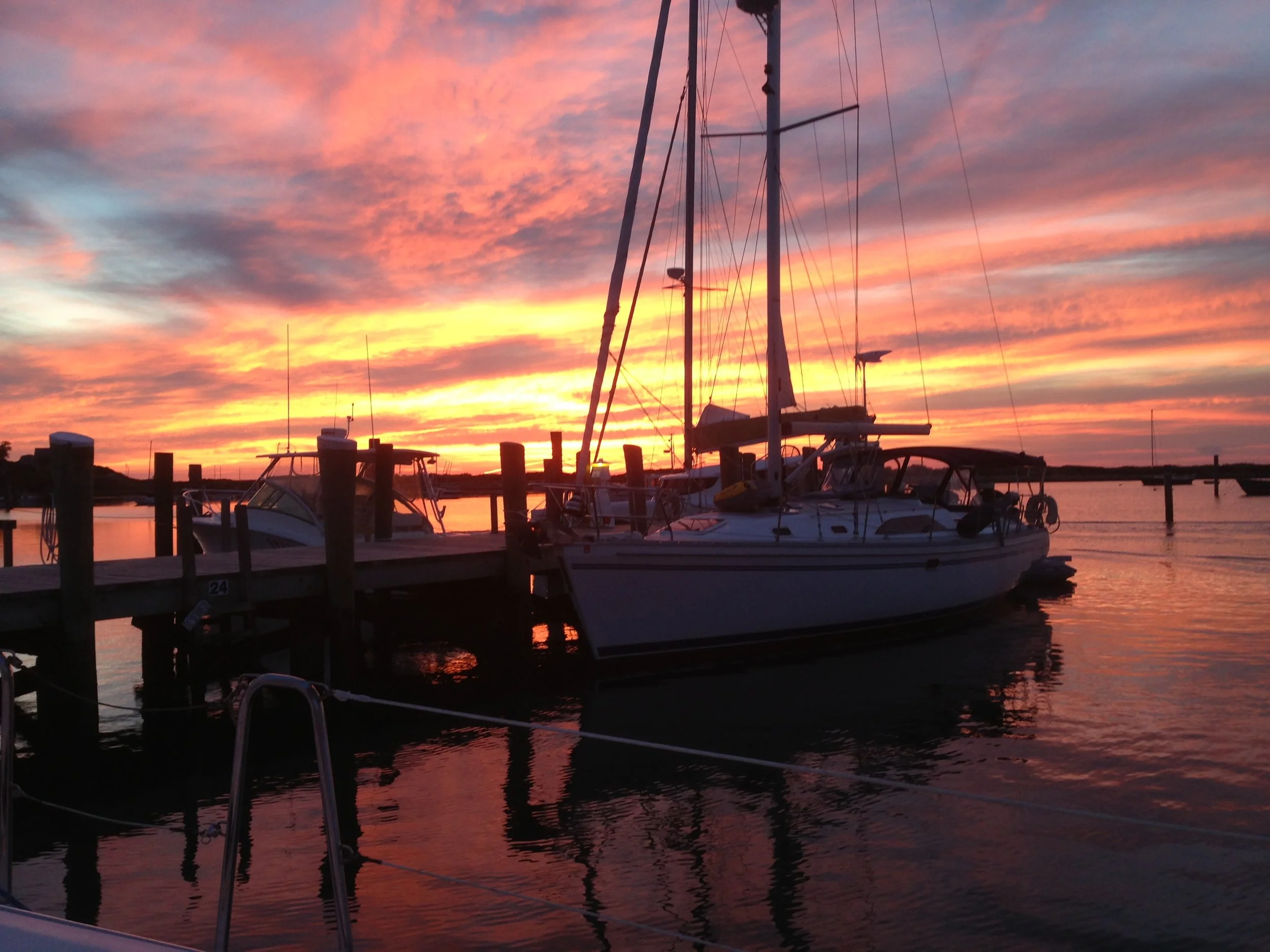 Sunset on Cuttyhunk Island