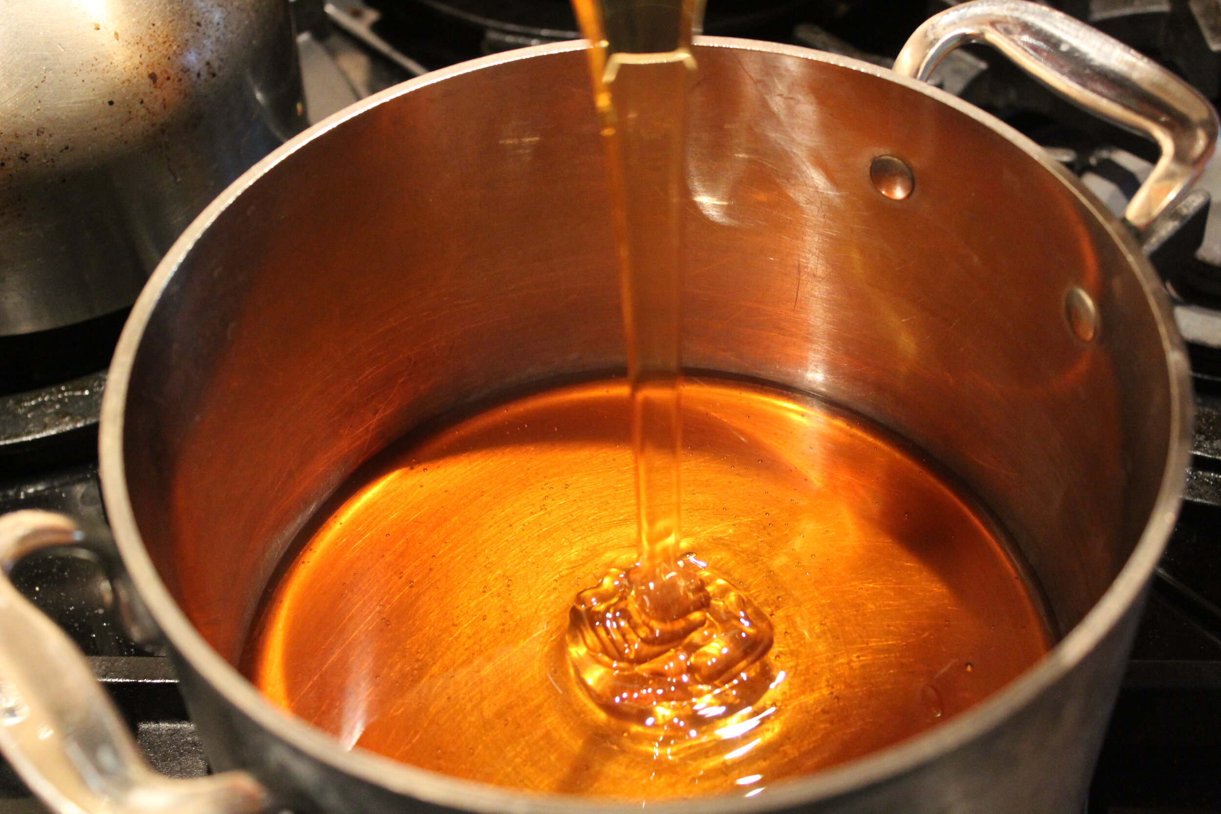 Honey in pan.JPG