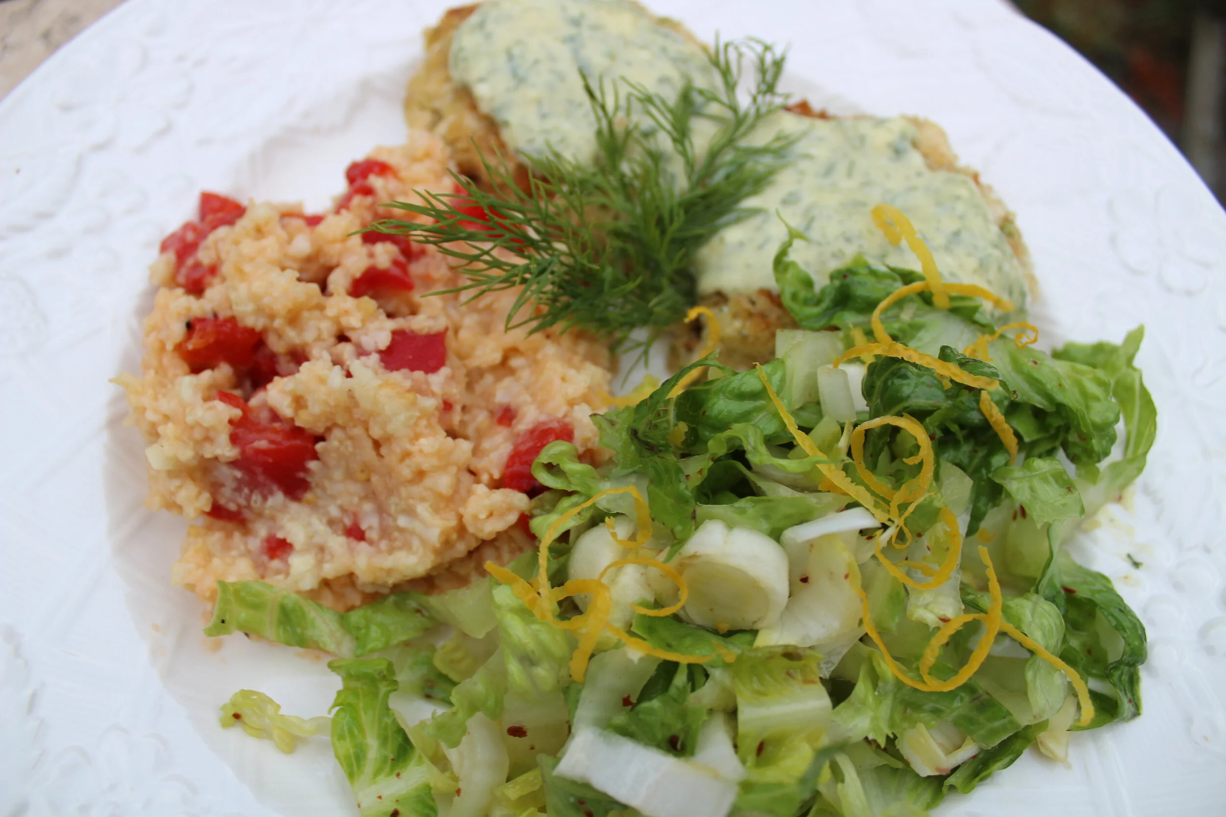 Marinated Romaine, Endive, &amp; Cucumber Salad