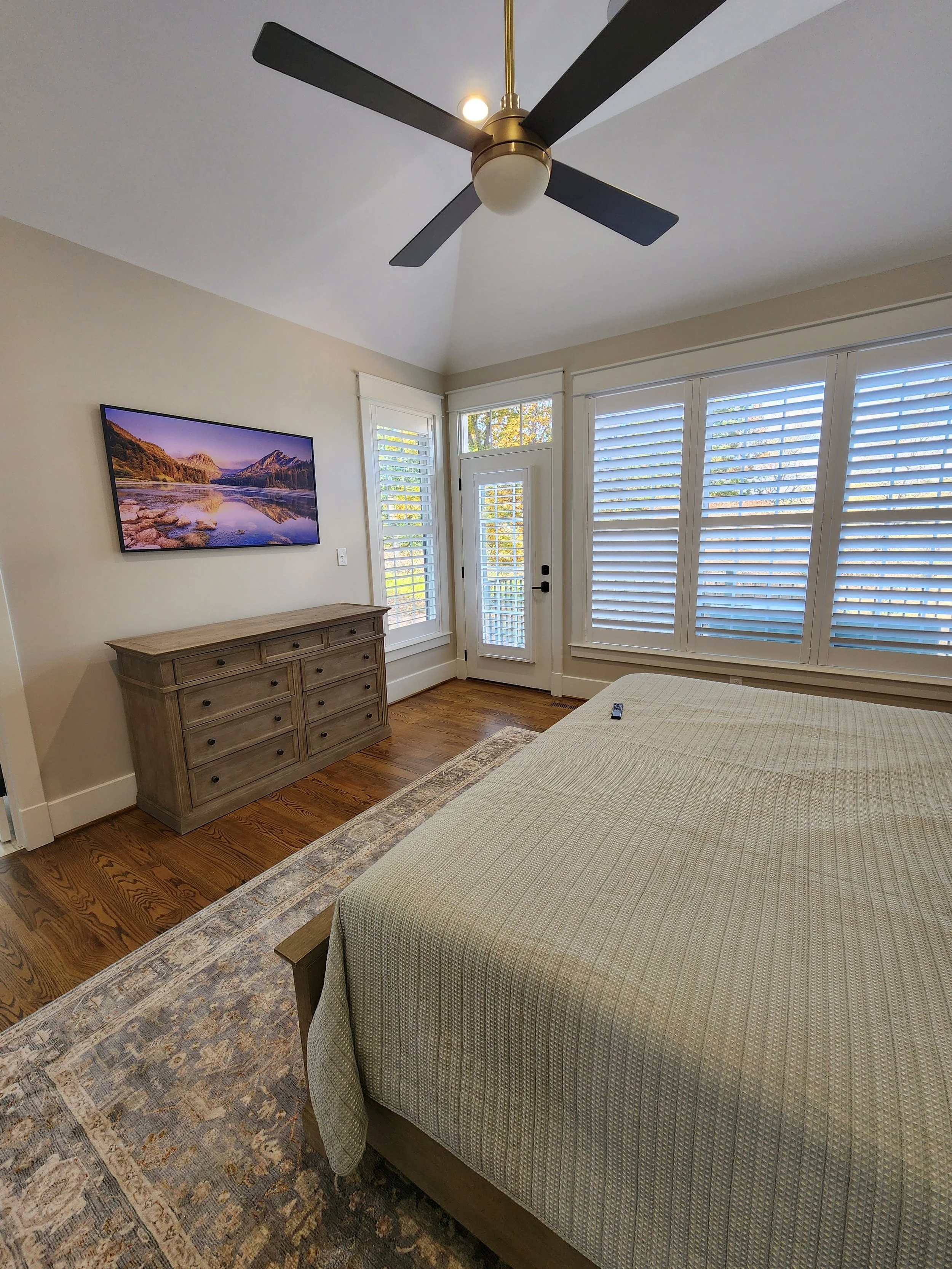 samsung frame tv installed by NC Visionz in Denver, NC.