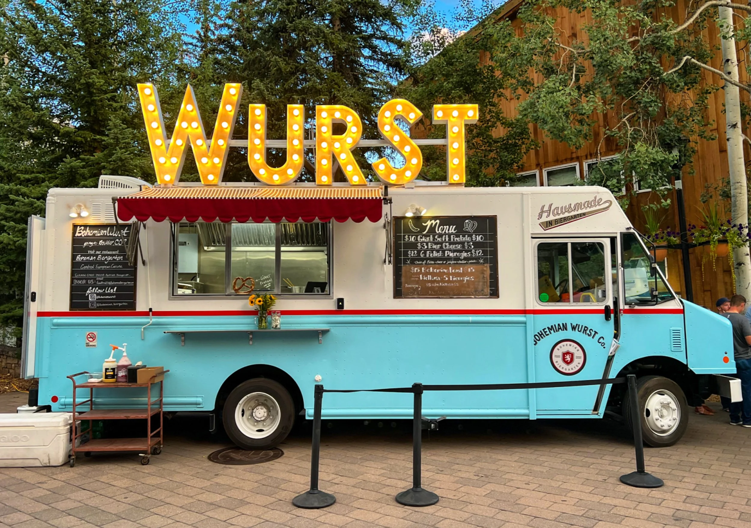 Bohemian Biergarten Wurst in Town