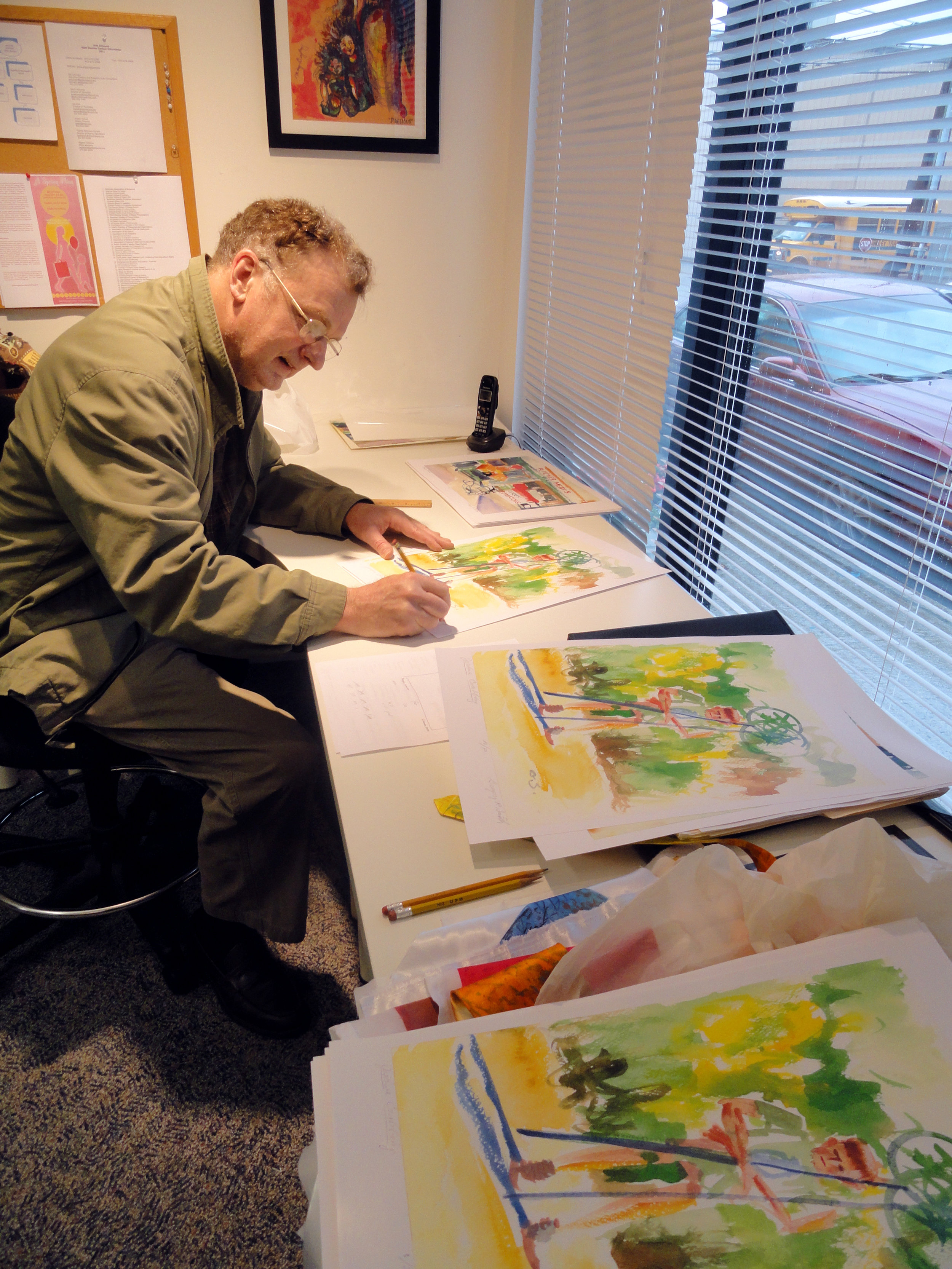  Greg Smith signing limited edition prints 