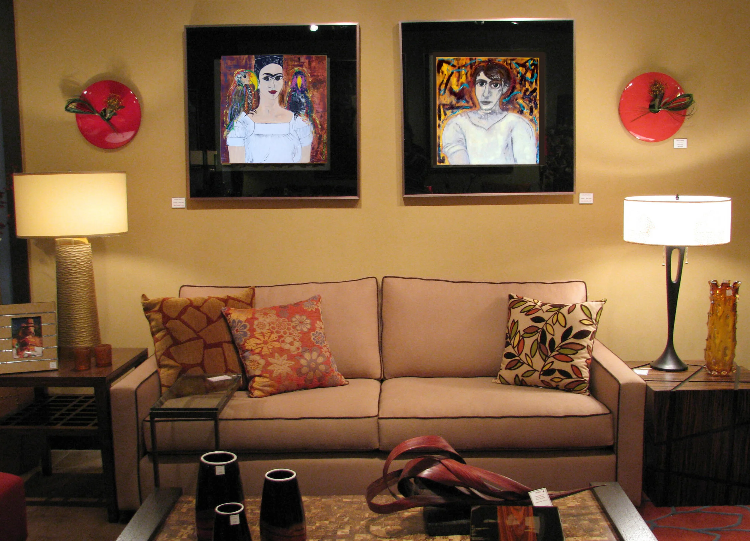  Art by Nicolena-Nina in furniture showroom 