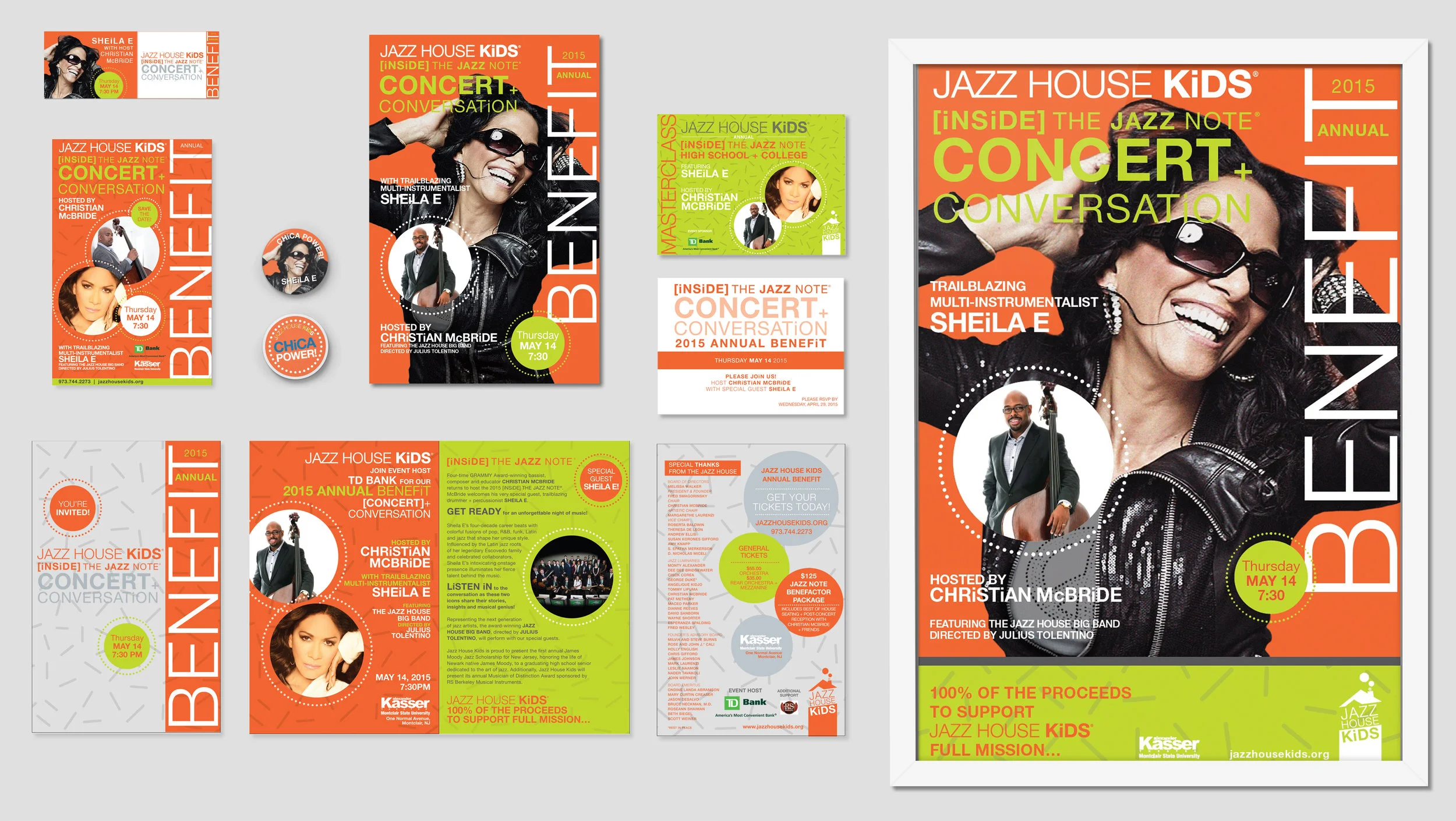  Event branding – I was the creative director for promotional materials for "Inside the Jazz Note," a benefit concert for Jazz House Kids. 