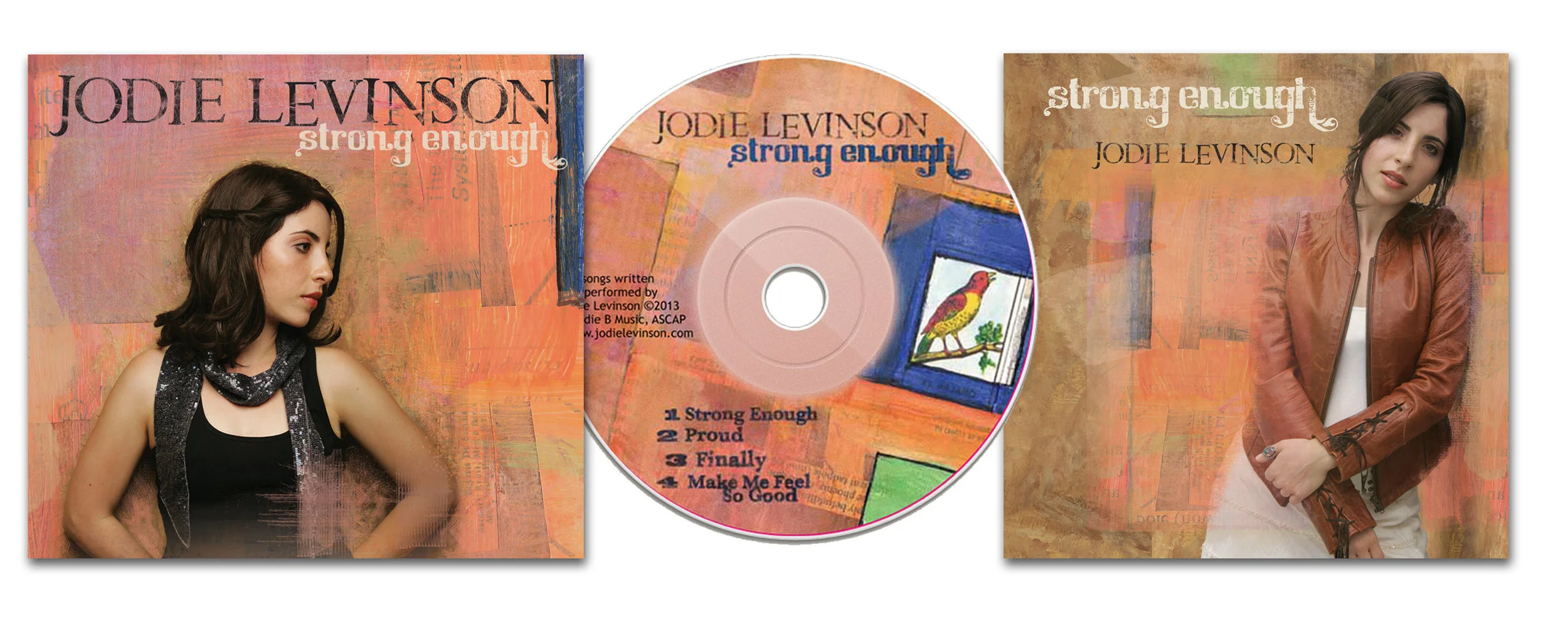  Album art for a singer-songwriter – I designed and managed production for its release 