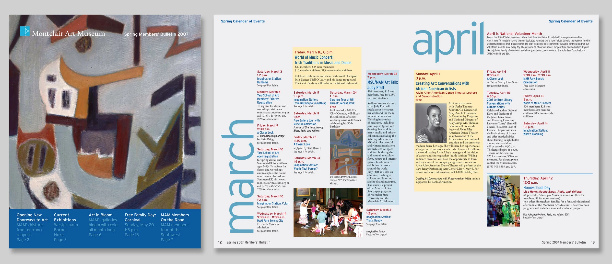  I redesigned members' bulletin as a four-color print magazine format to keep members up to date. 