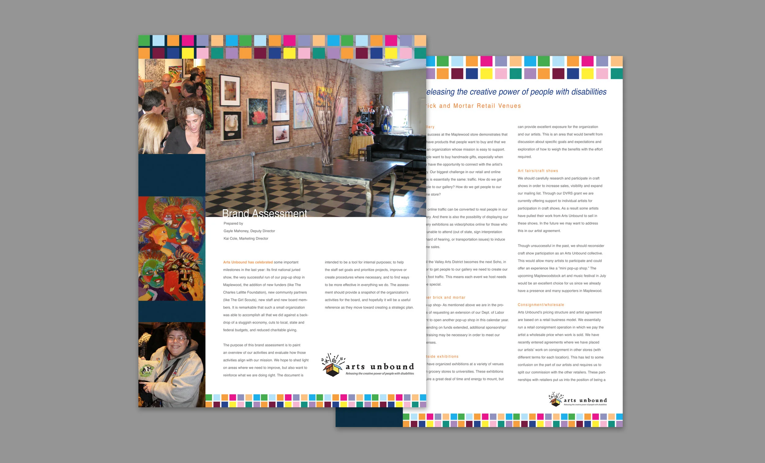  Brand assessment report for Arts Unbound 