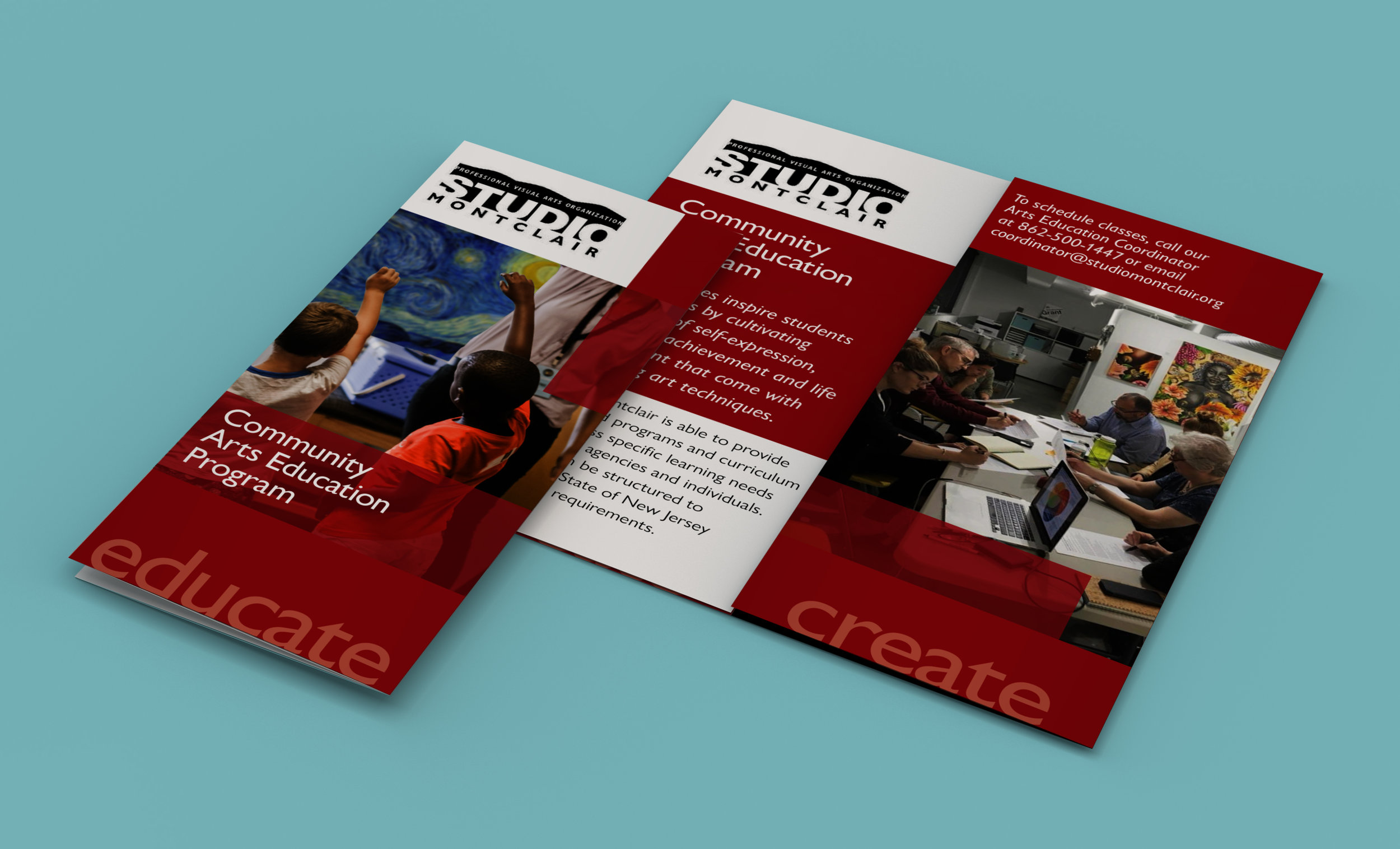  Brochure for community art education program I launched for Studio Montclair 
