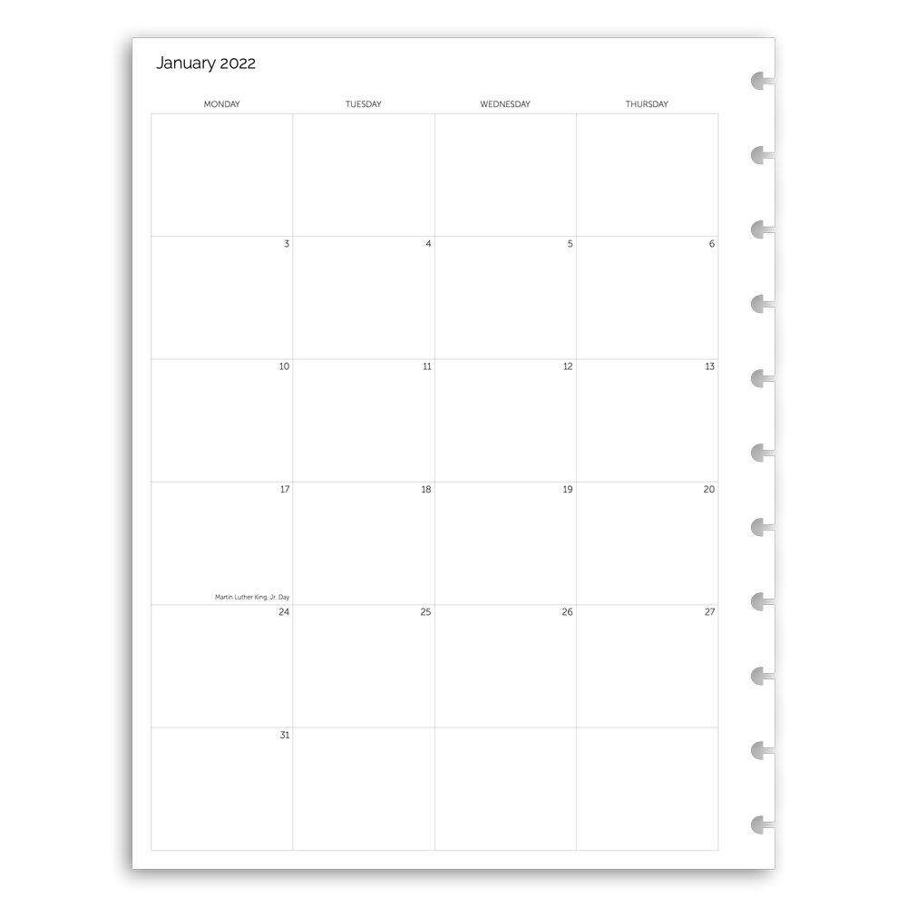 Blank Monthly Rota Sheets