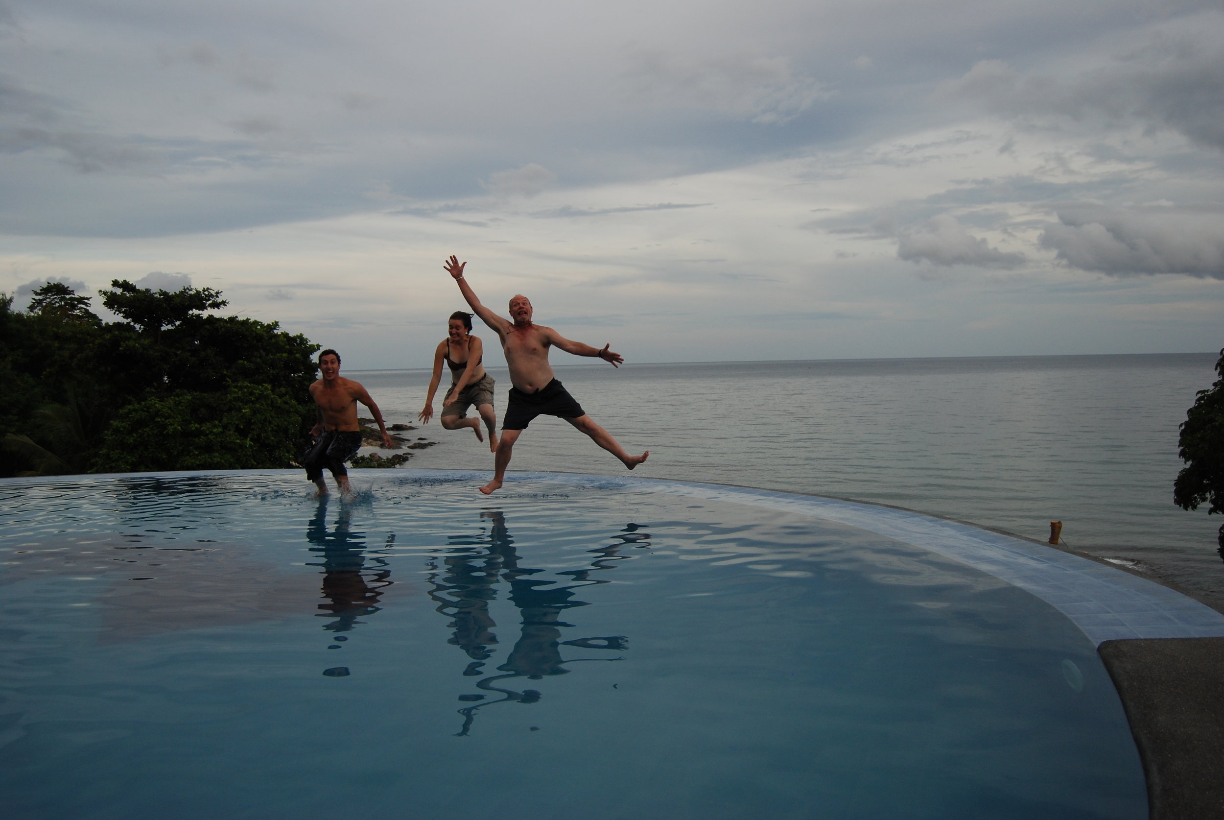 R & R after a day of filming