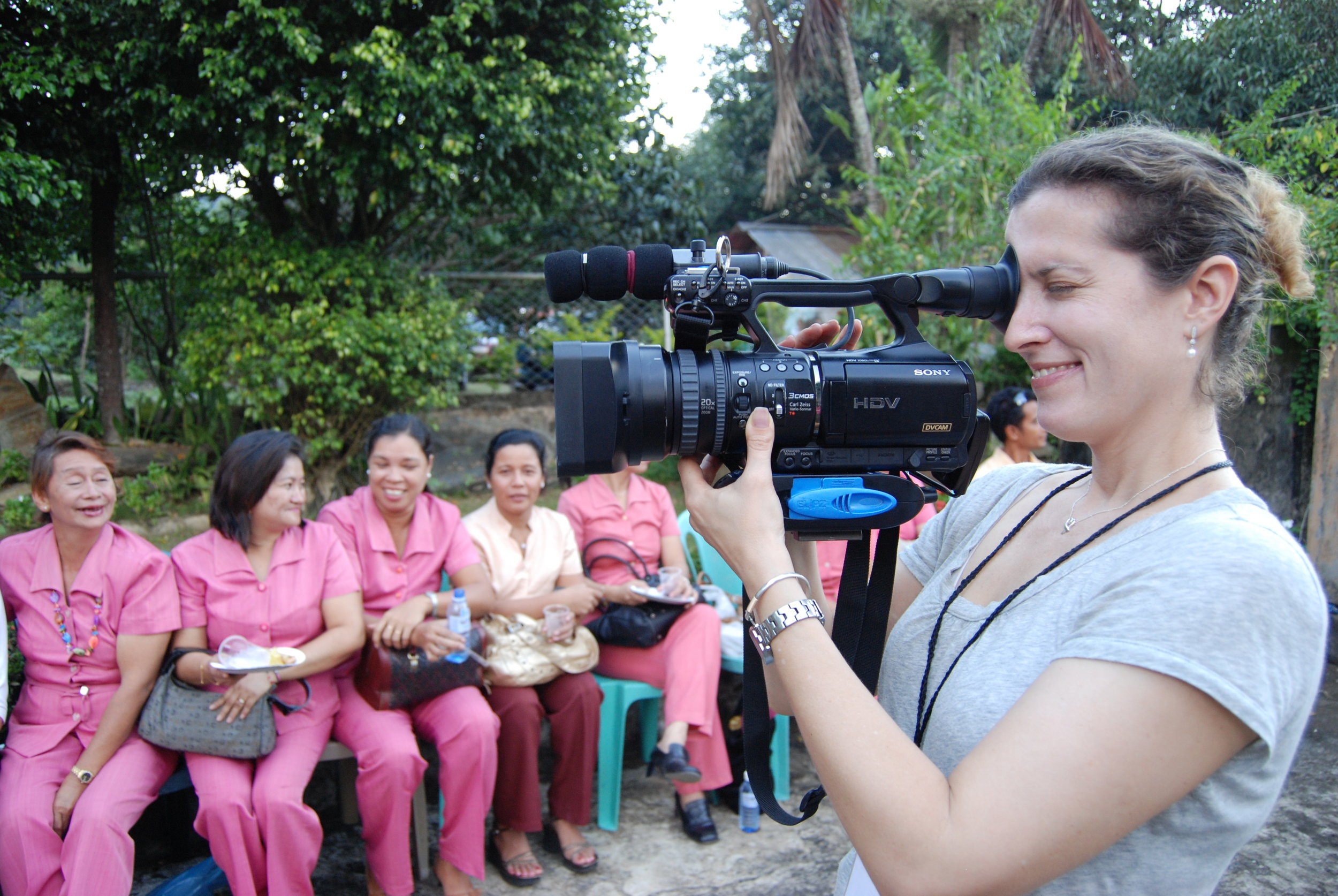 Sigal working the camera