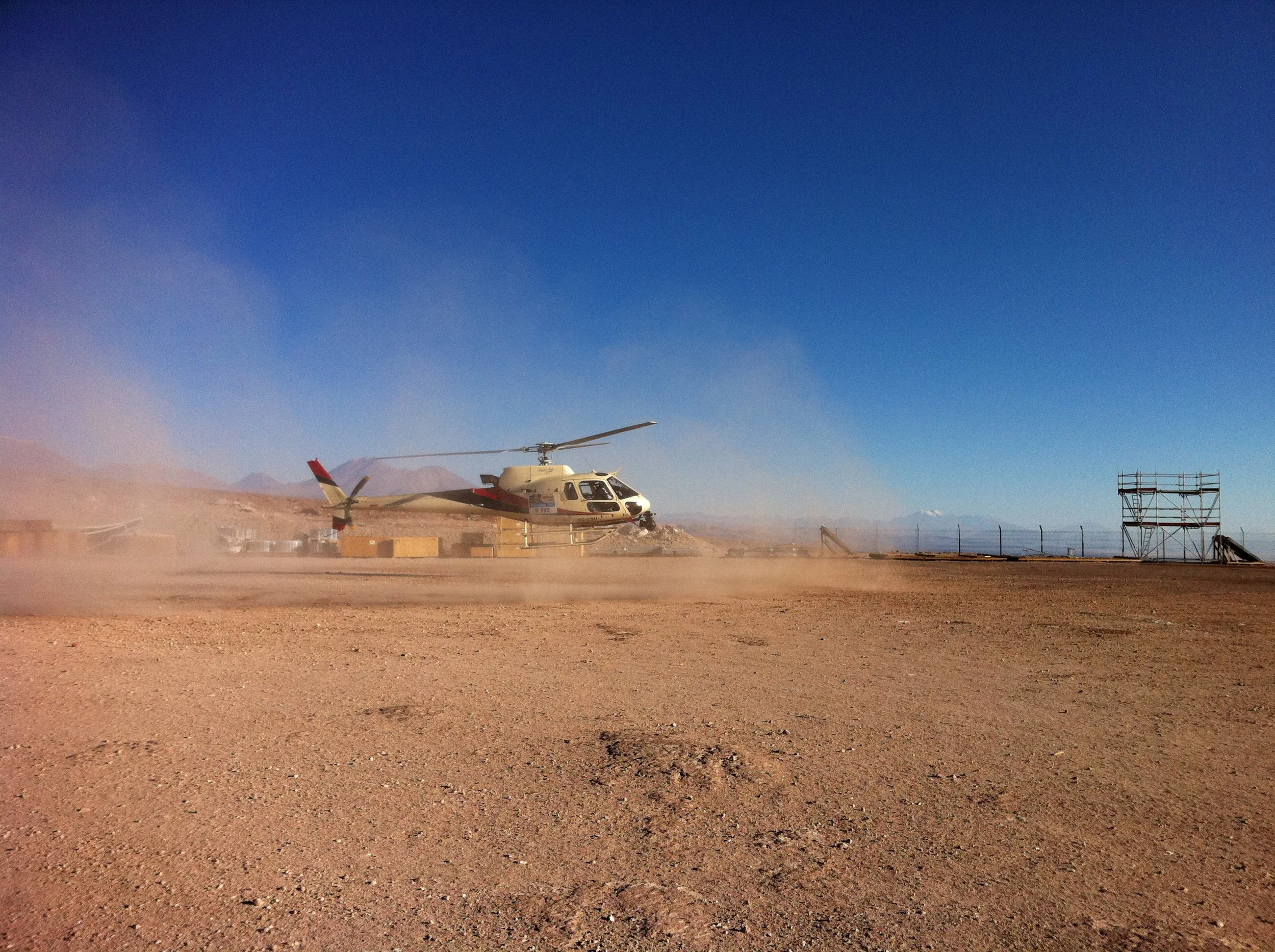 A Dusty Landing