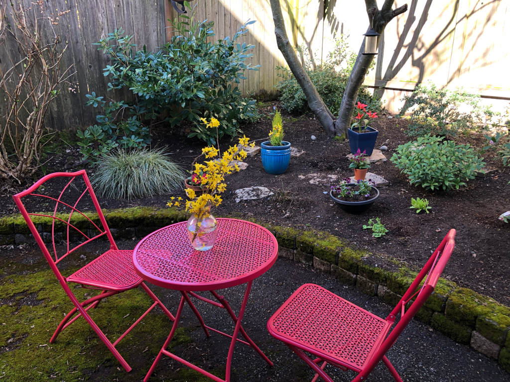 And after garden makeover