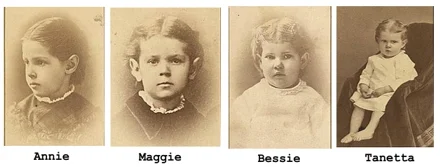 The four Spafford children lost when the Ville du Havre sank.