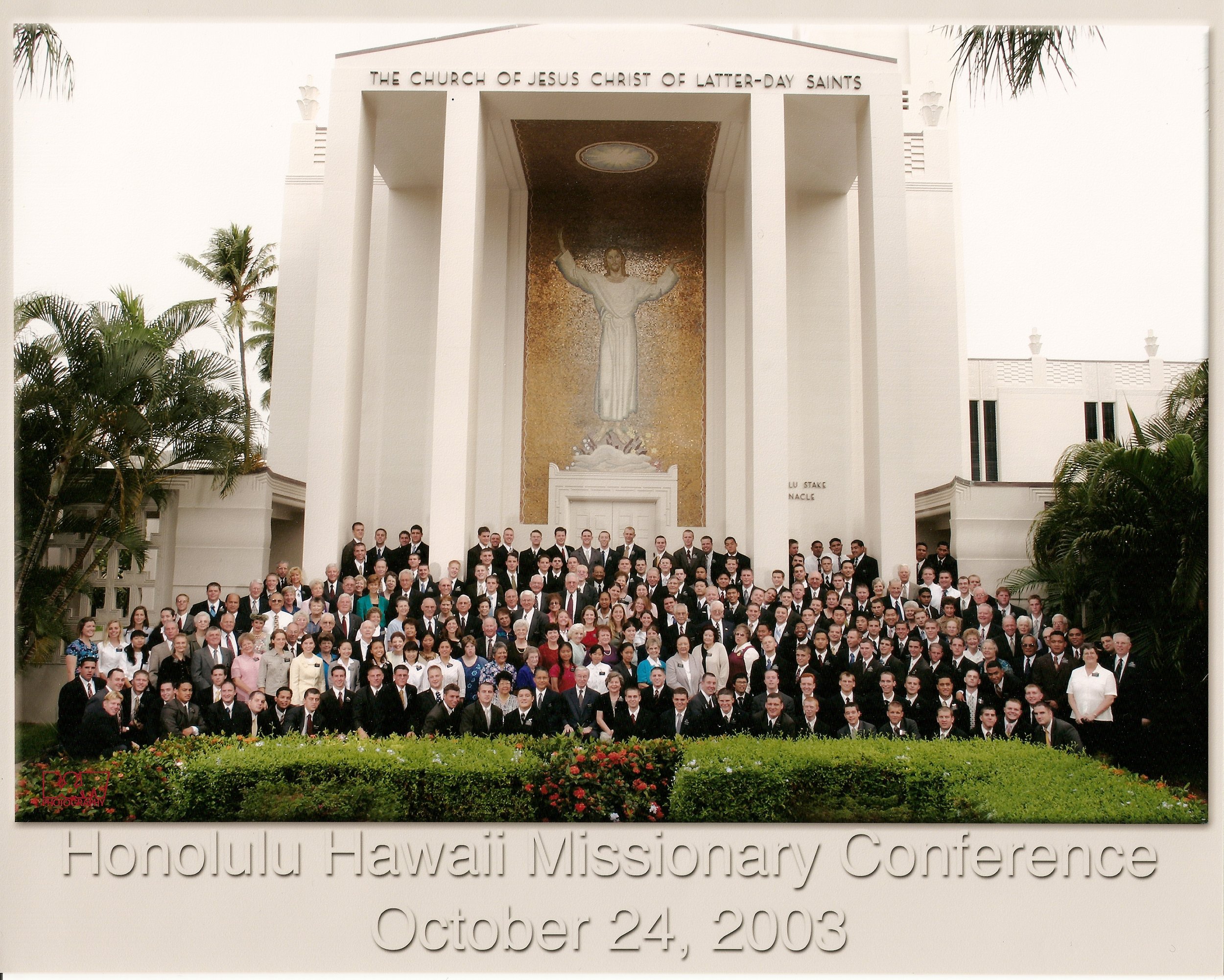 Every missionary in the mission. Taken when President Hinkley visited.