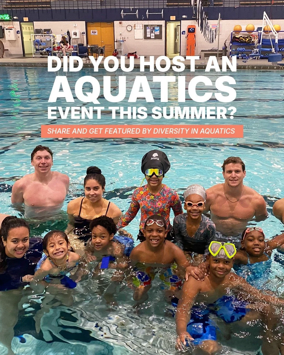 Did you host an aquatics event this summer? 

We want to hear from you! 

Share it with Diversity In Aquatics and get featured in an upcoming newsletter and on social. 

Get featured at the link in our bio. 

____

#Aquatics #AquaticsProgram #Swimmin