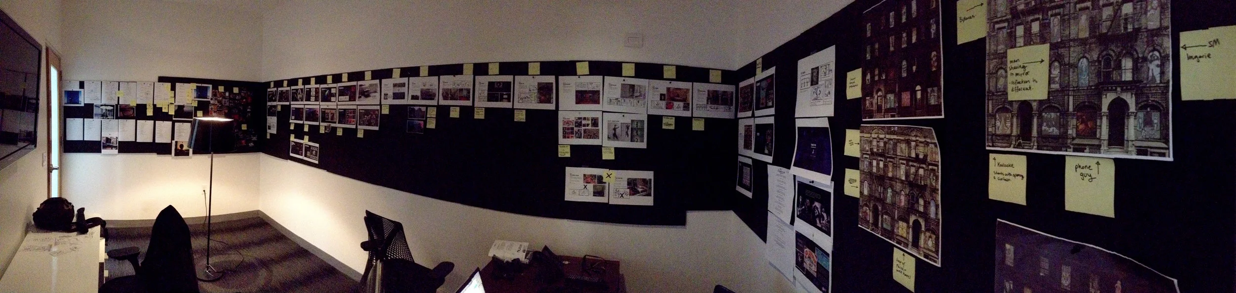 It took Director, Hal Kirkland a month locked away in a dark room to plan all 17 films so that they perfectly synced and offered an entirely different experience in each.