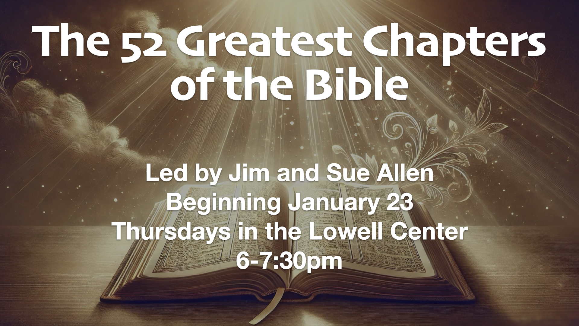 52 Greatest Chapters of the Bible