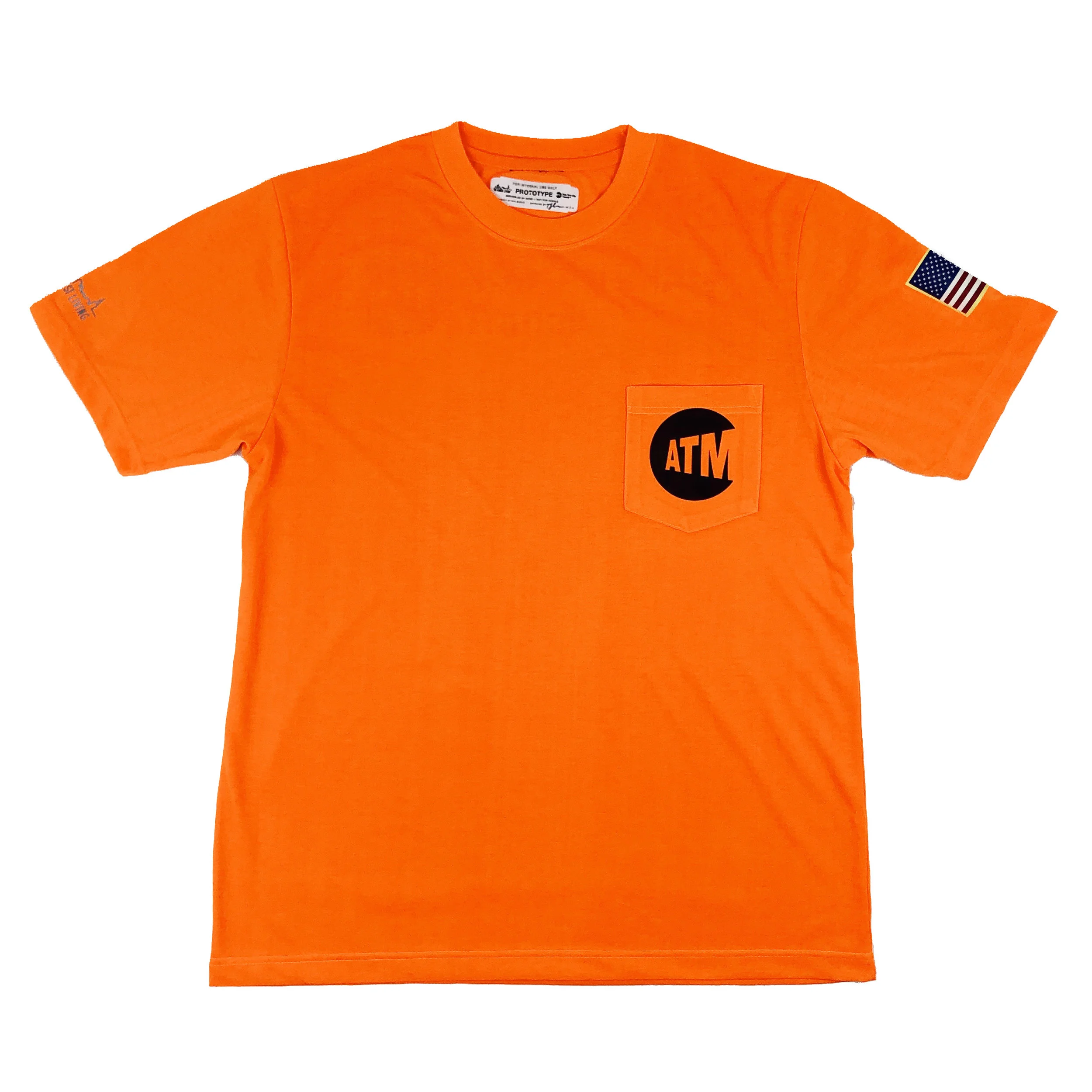 The MTA Reverse Logo Safety-Orange Transit Pocket Tee — An Honest 