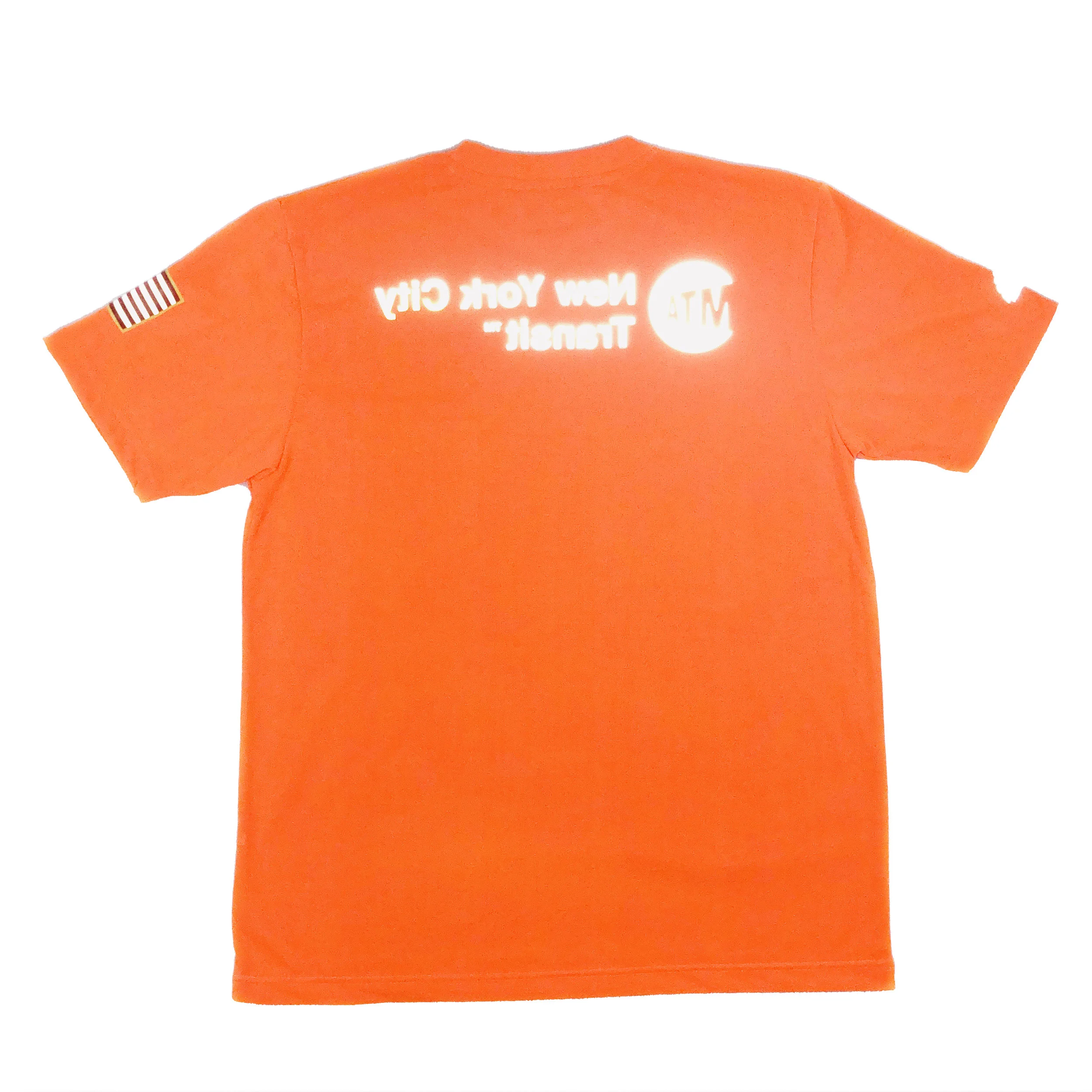The MTA Reverse Logo Safety-Orange Transit Pocket Tee — An Honest 
