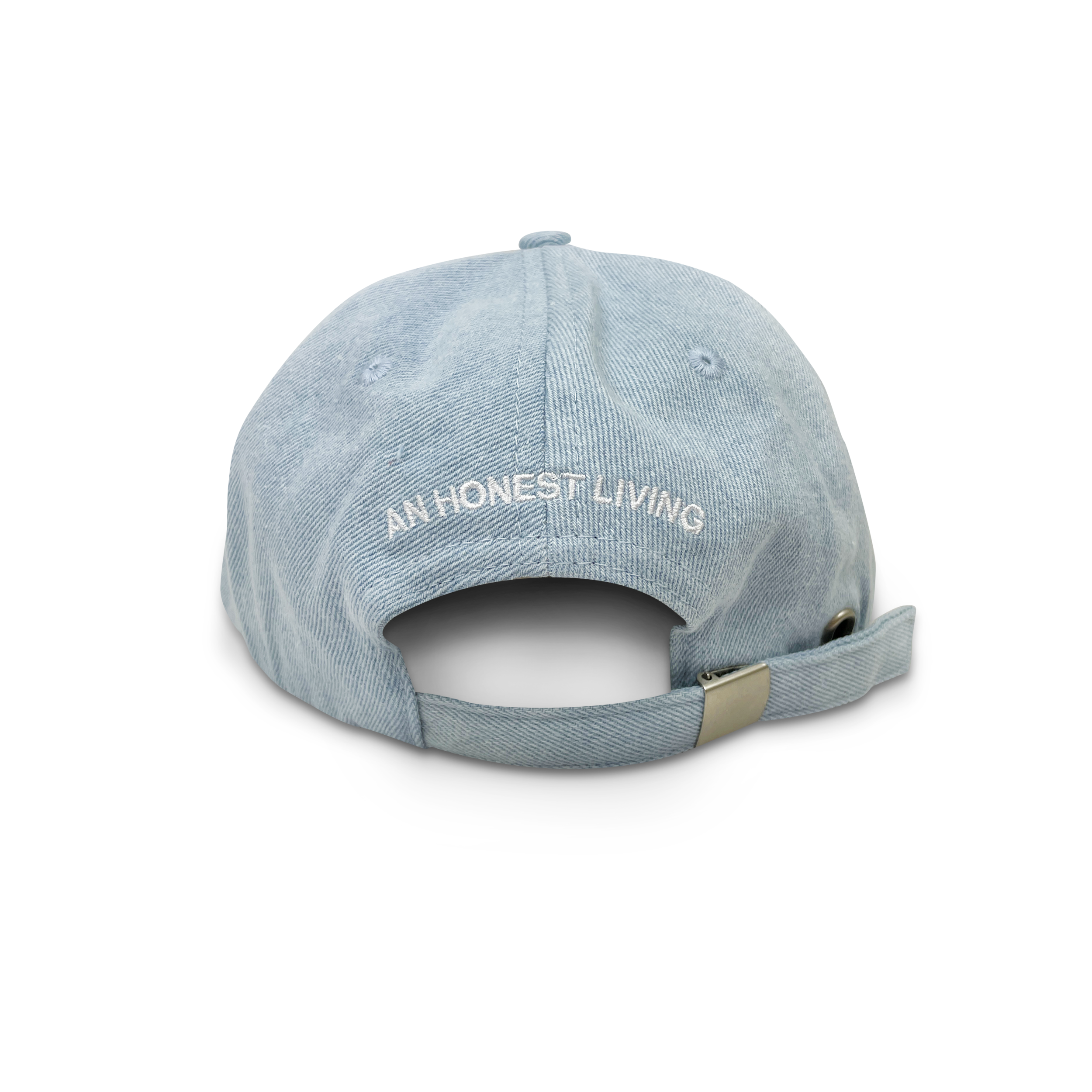 The Quick Draw™ 'Dive Bar Promo' Light Blue Washed Denim 6-Panel