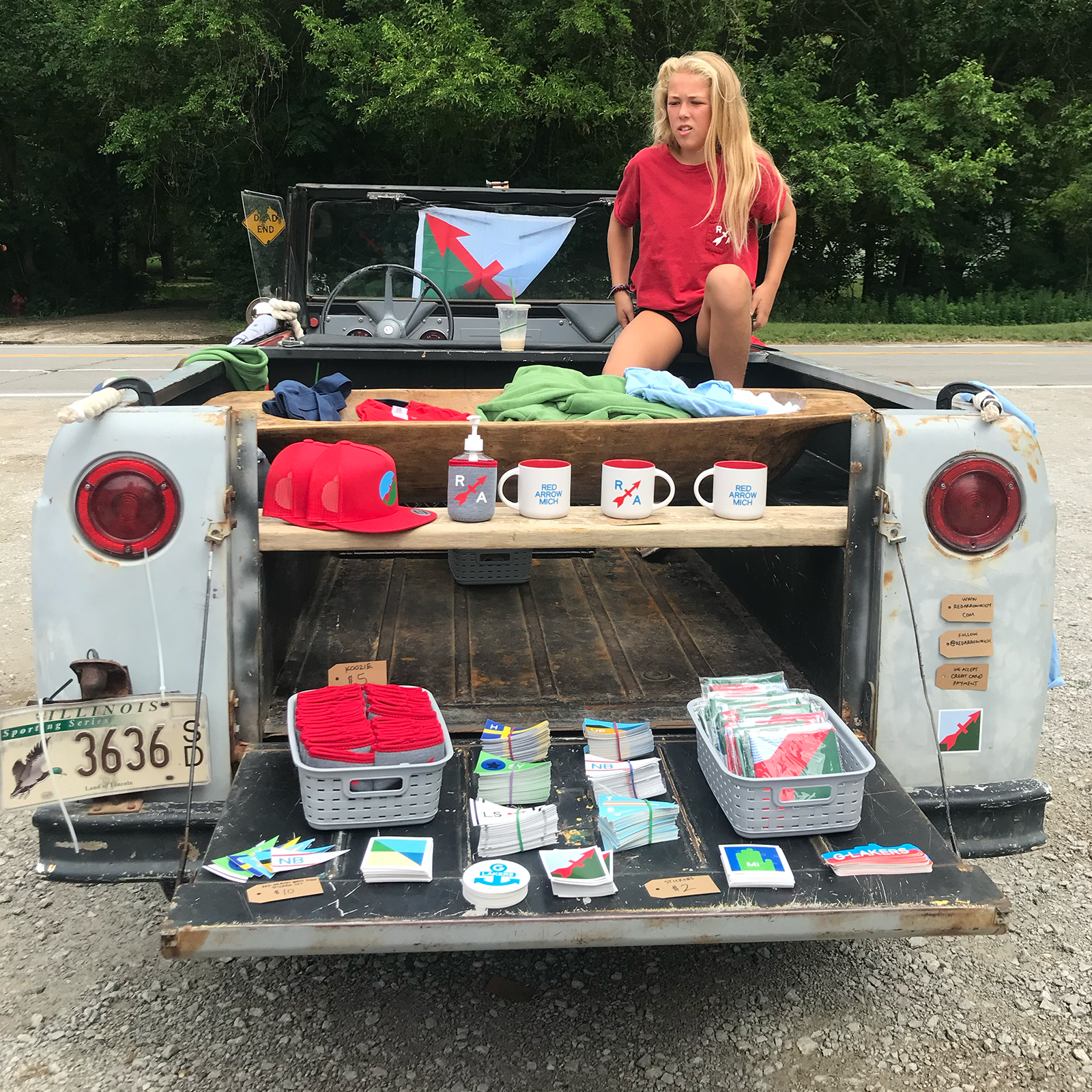 Red Arrow Photo album AvaMAckieTruck.png