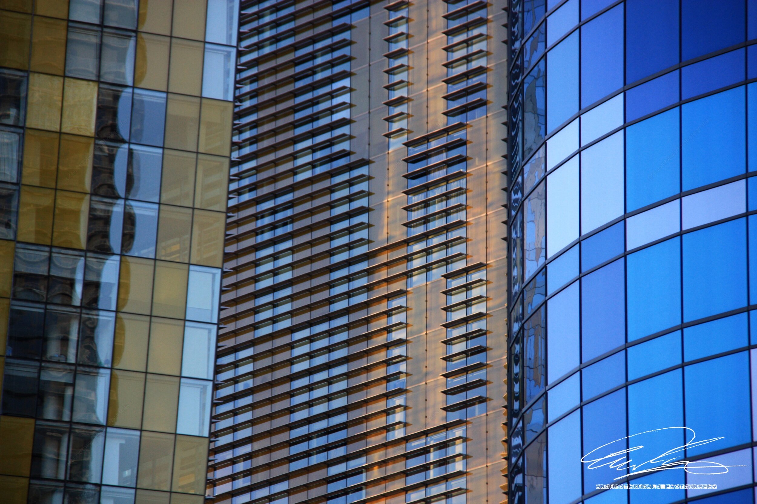 Glass Facade of the Veer Towers