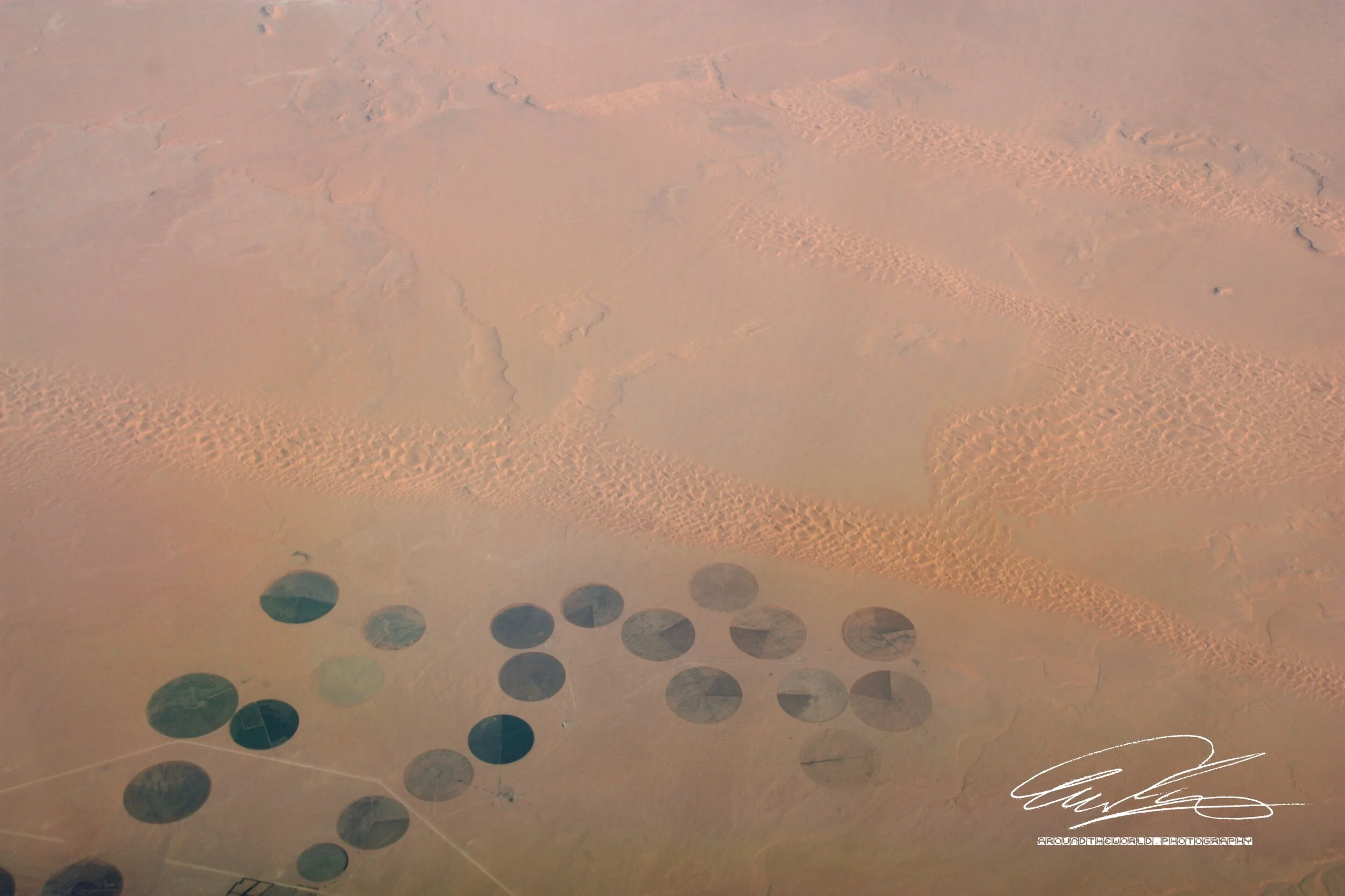 Center-Pivot Irrigation in the Sahara