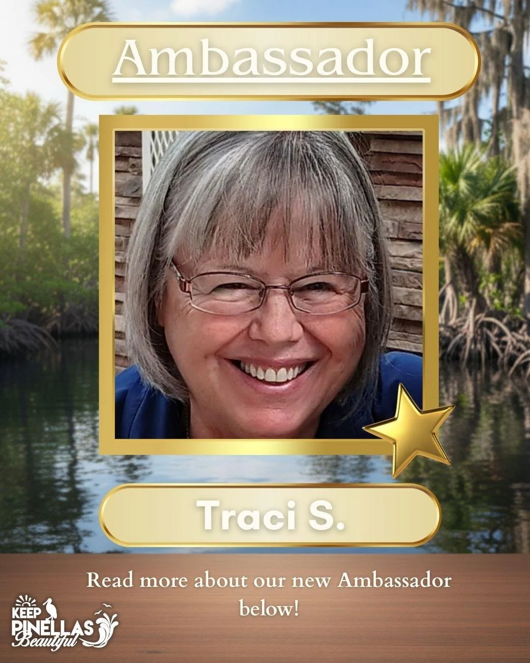 👏 Congratulations, Traci! 👏

✨ Traci has been promoted to Garden Ambassador with Keep Pinellas Beautiful! Traci has dedicated many hours and hard work to us, and we are so grateful to have her on our ambassador team! ✨

➡️ If you would like to lear