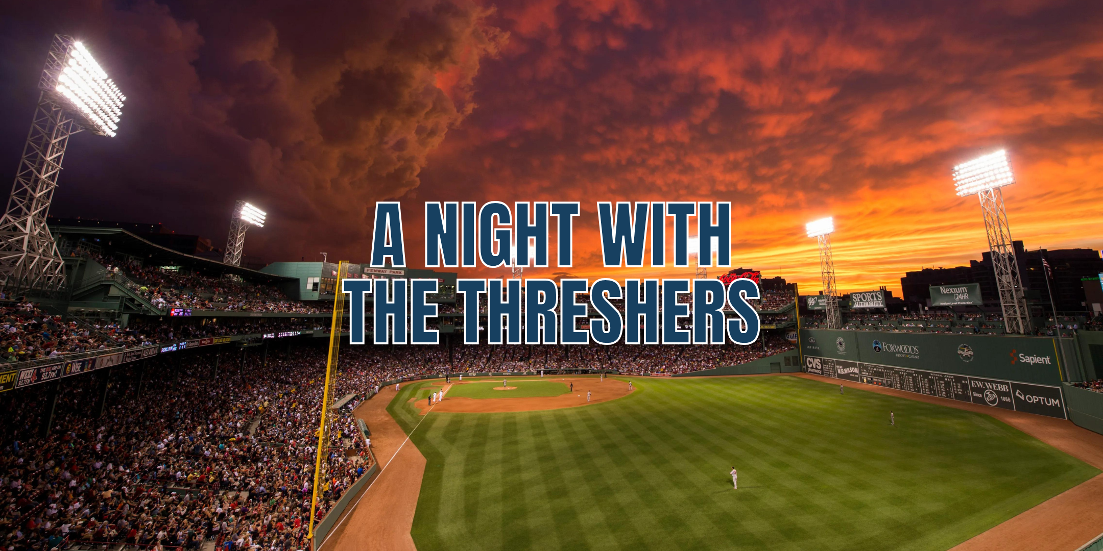A Night with the Threshers 2025 event banner