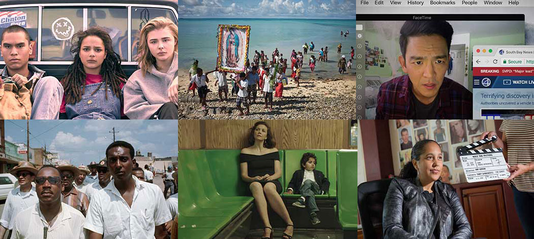 (Top, L-R) The Miseducation of Cameron Post, Credit: Jeong Park, Anote’s Ark , Credit: Matthieu Rytz; Search , Credit: Juan Sebastian Baron. (Bottom, L-R) King In the Wilderness , Credit: Flip Schulke Archives/Getty Images, The Kindergarten Teacher , Credit: Courtesy of Sundance Institute, Half the Picture , Credit: Ashly Covington.