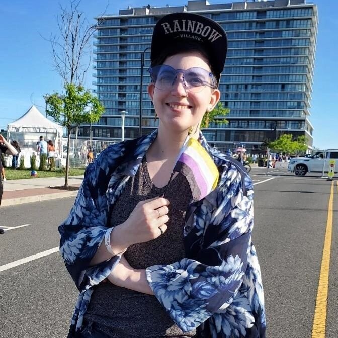 Had a wonderful day at the NJ Pride Festival. It was great to be around so many amazing people! #pride🌈 #pridemonth #nonbinary #nonbinarypride