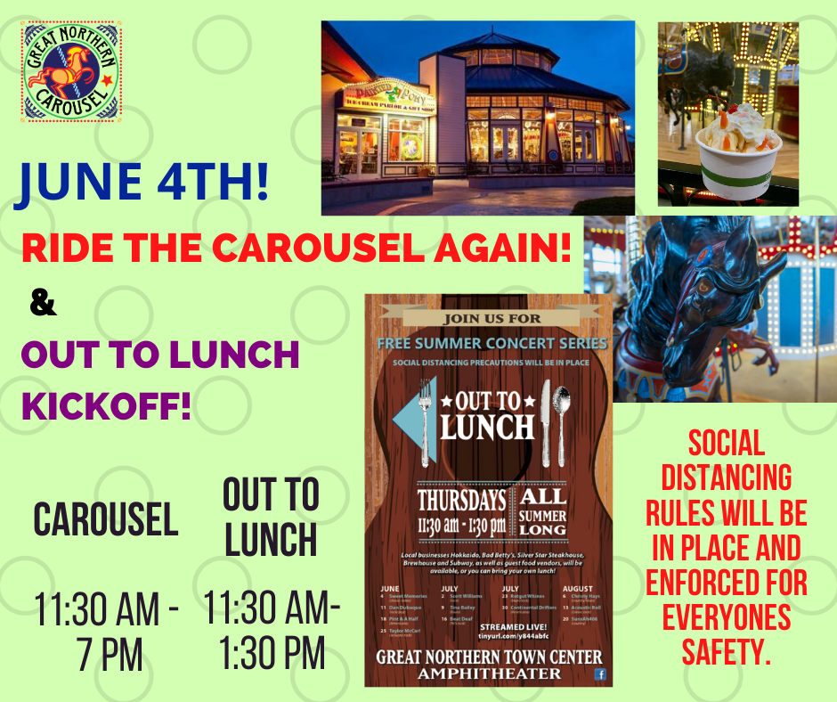 Re-Opening of the Great Northern Carousel for RIDERS!