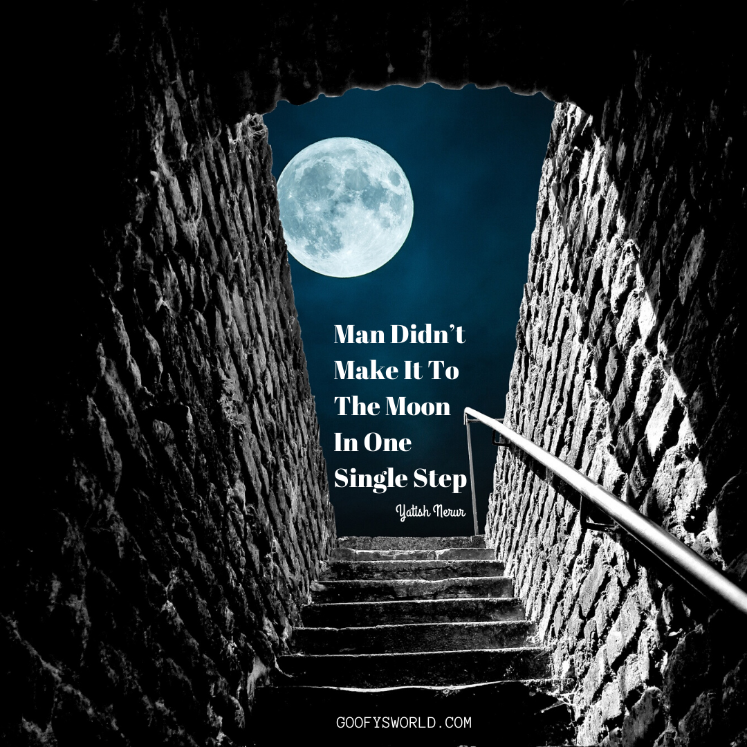 Man Didn’t Make It To The Moon In One Single Step