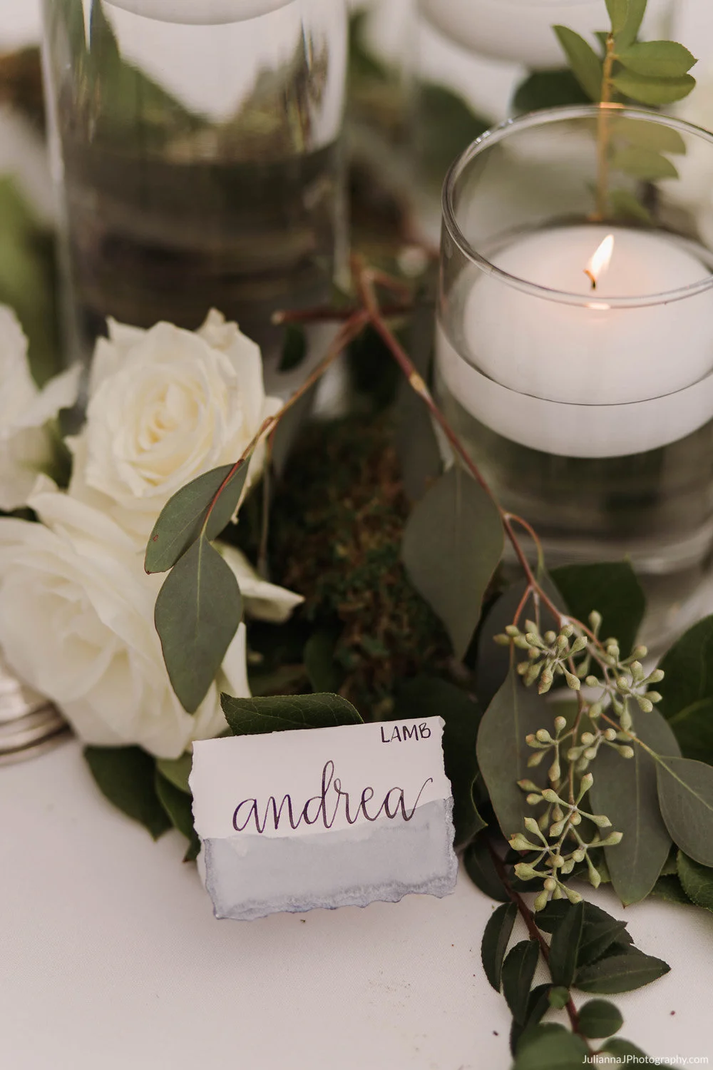 Watercolor placecard