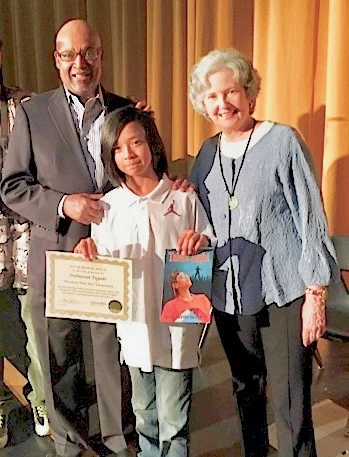Jeanie and former Seattle Mayor Norm Rice at the Seattle Reading Awards