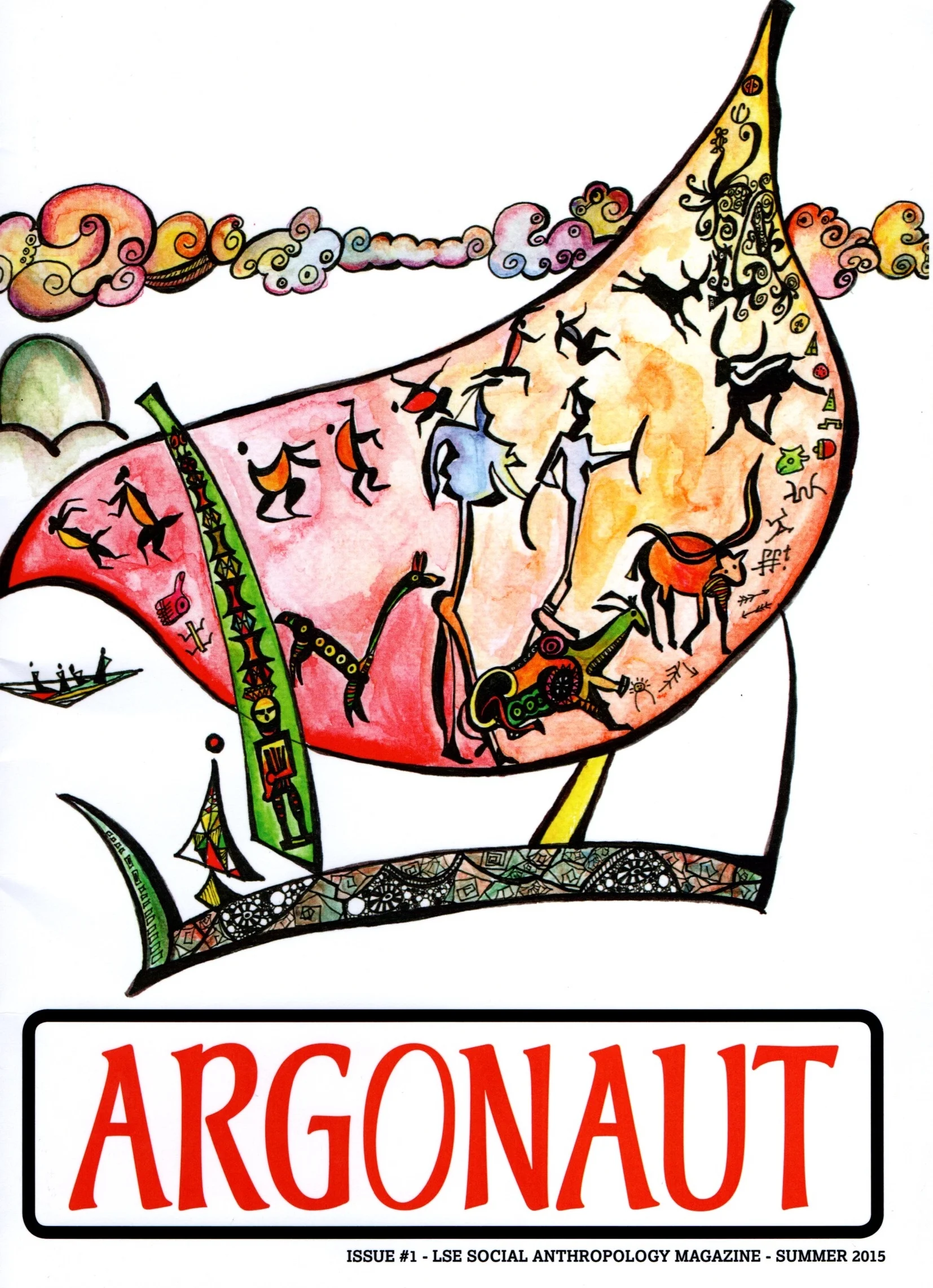 The cover of the first issue of the Argonaut (2015).