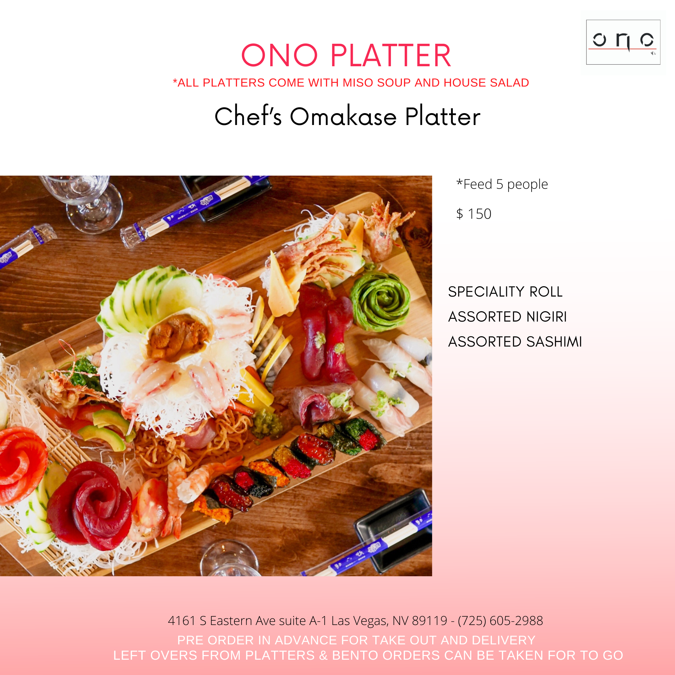 Ono Chef's Omakase Platter 2022 price.png