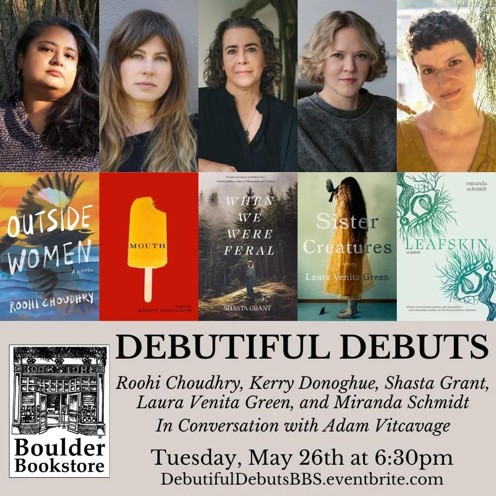 poster for Boulder Bookstore event