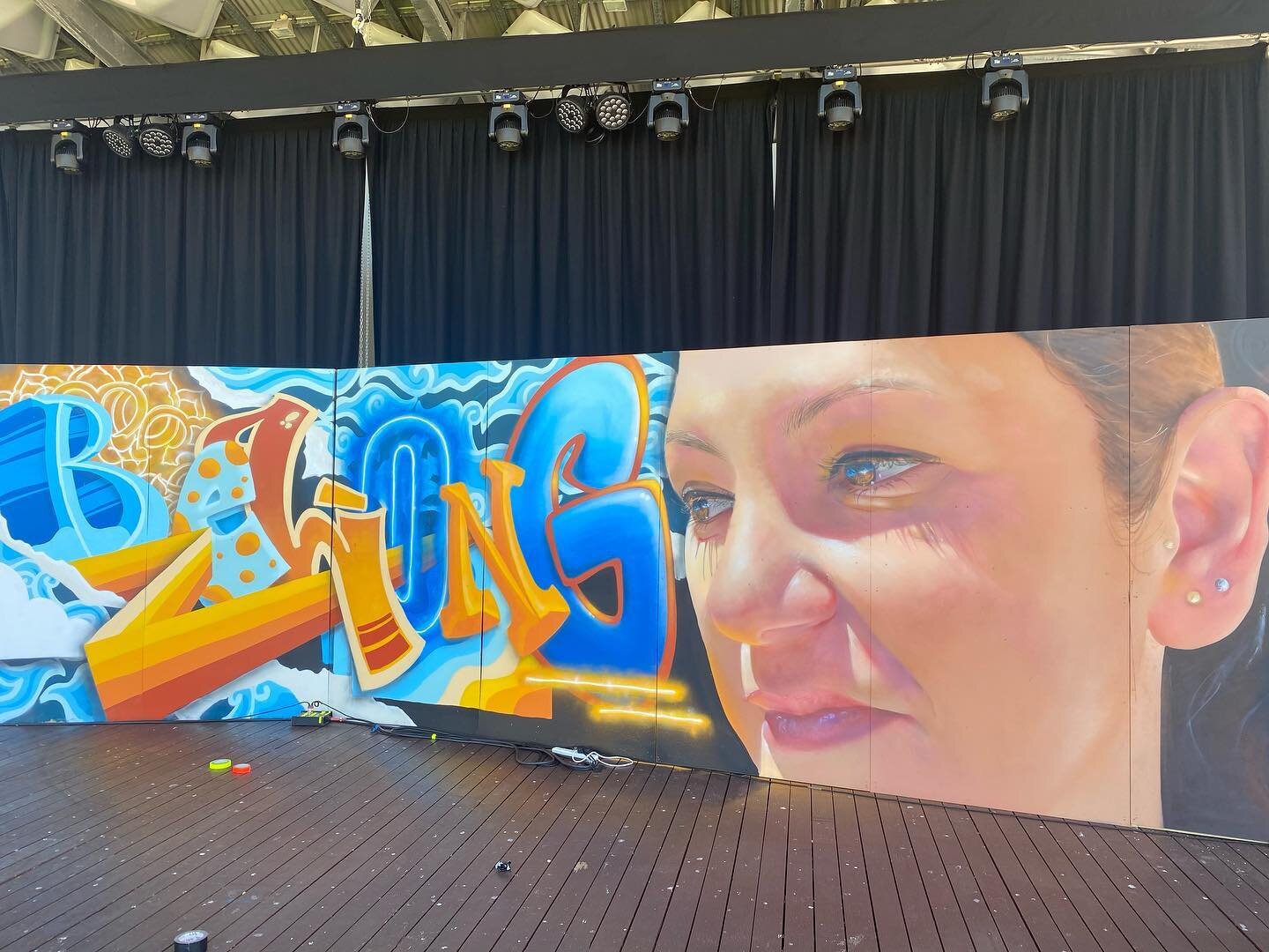@the_papa_giuseppe and I have started on the new project for this years @swmulticulturalfest . Get down on the 19th for a groovy time 🐬 #groovinthemulticulture