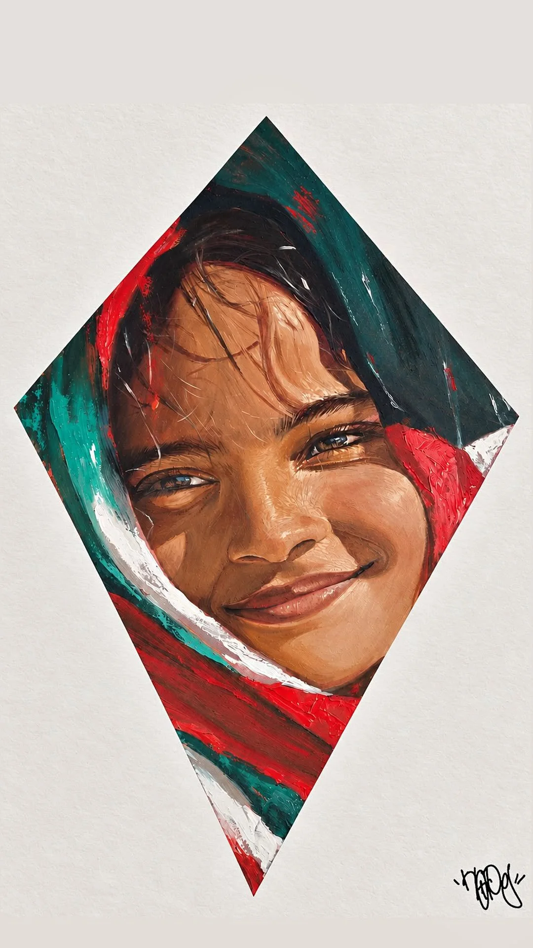 "Hope for Gaza" - A3 Print of Original Oil Painting