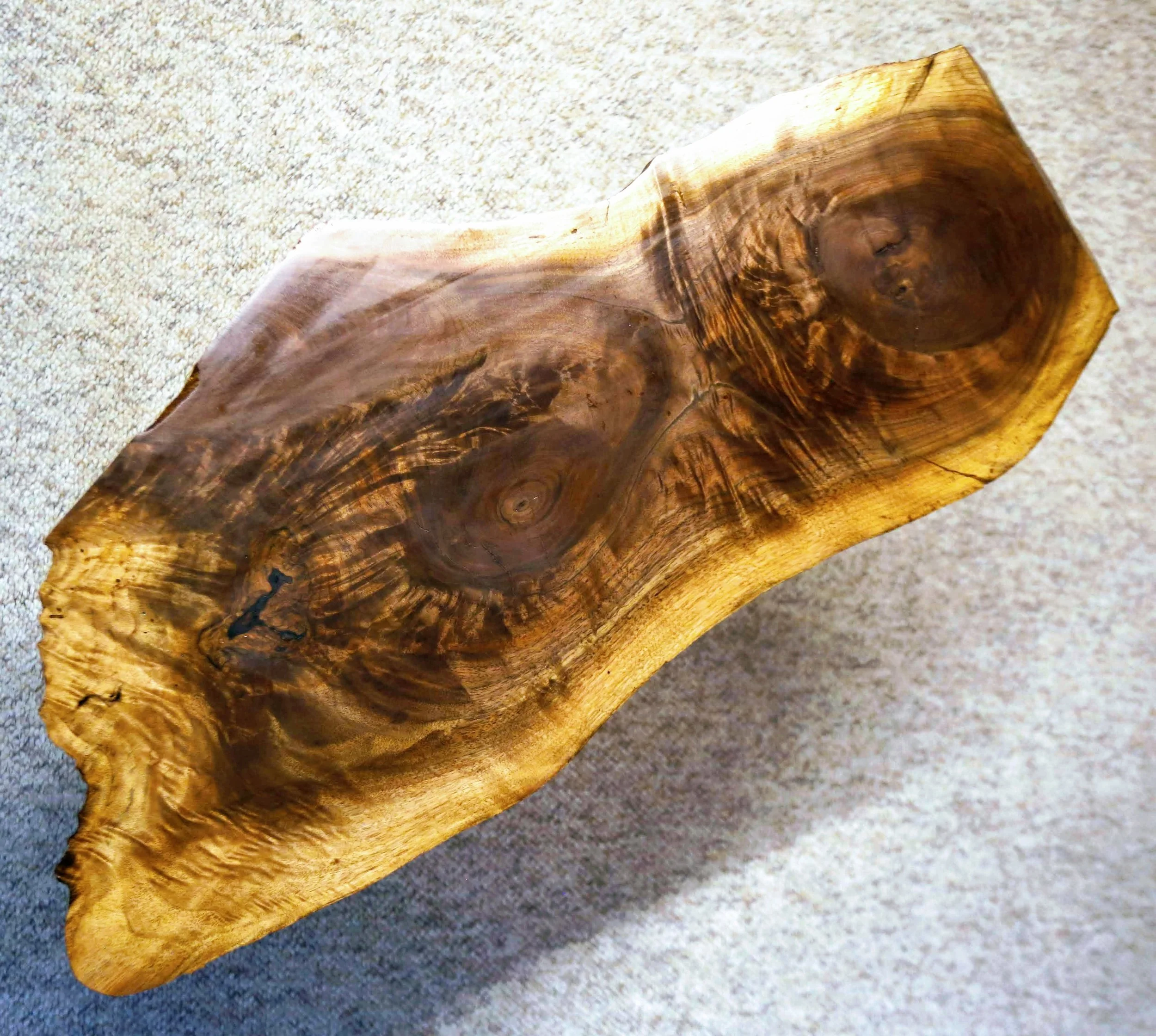  Figured Walnut end table 