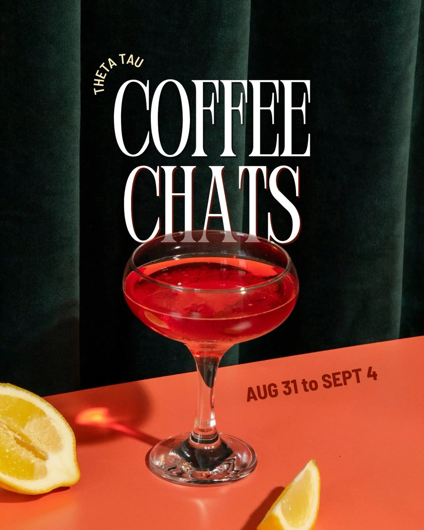 Our Fall open rush is starting soon! 🍕🍷 If you&rsquo;re interested in rushing or learning more about our brotherhood, sign up for a pre-rush coffee chat with the link in our bio! ☕️