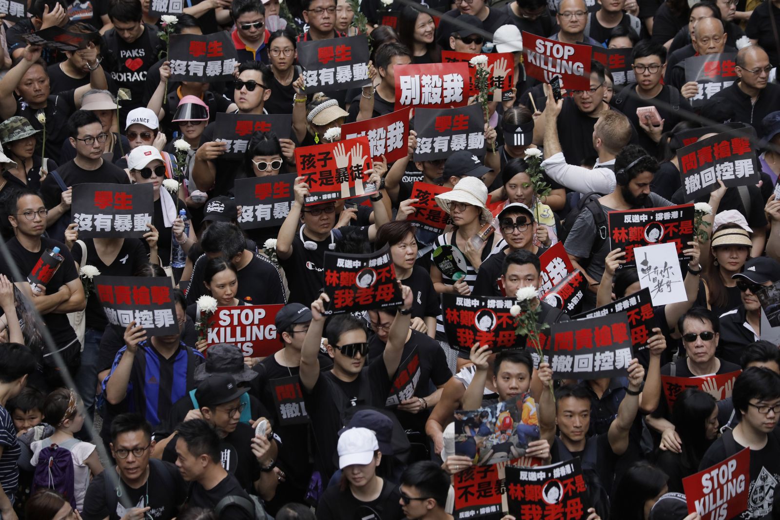 Protesters in Hong Kong- Vincent Yu (AP)
