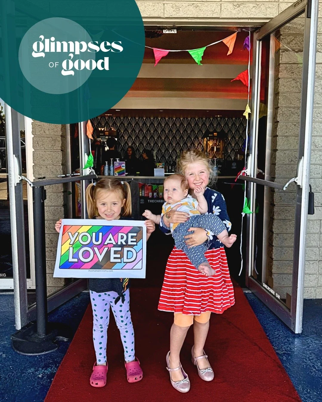 In a time when rhetoric around queerness is increasingly filled with hate and resources for our trans siblings are broken apart, we drape our theater in rainbows, and proclaim to our community that every identity and expression of love is a reflectio